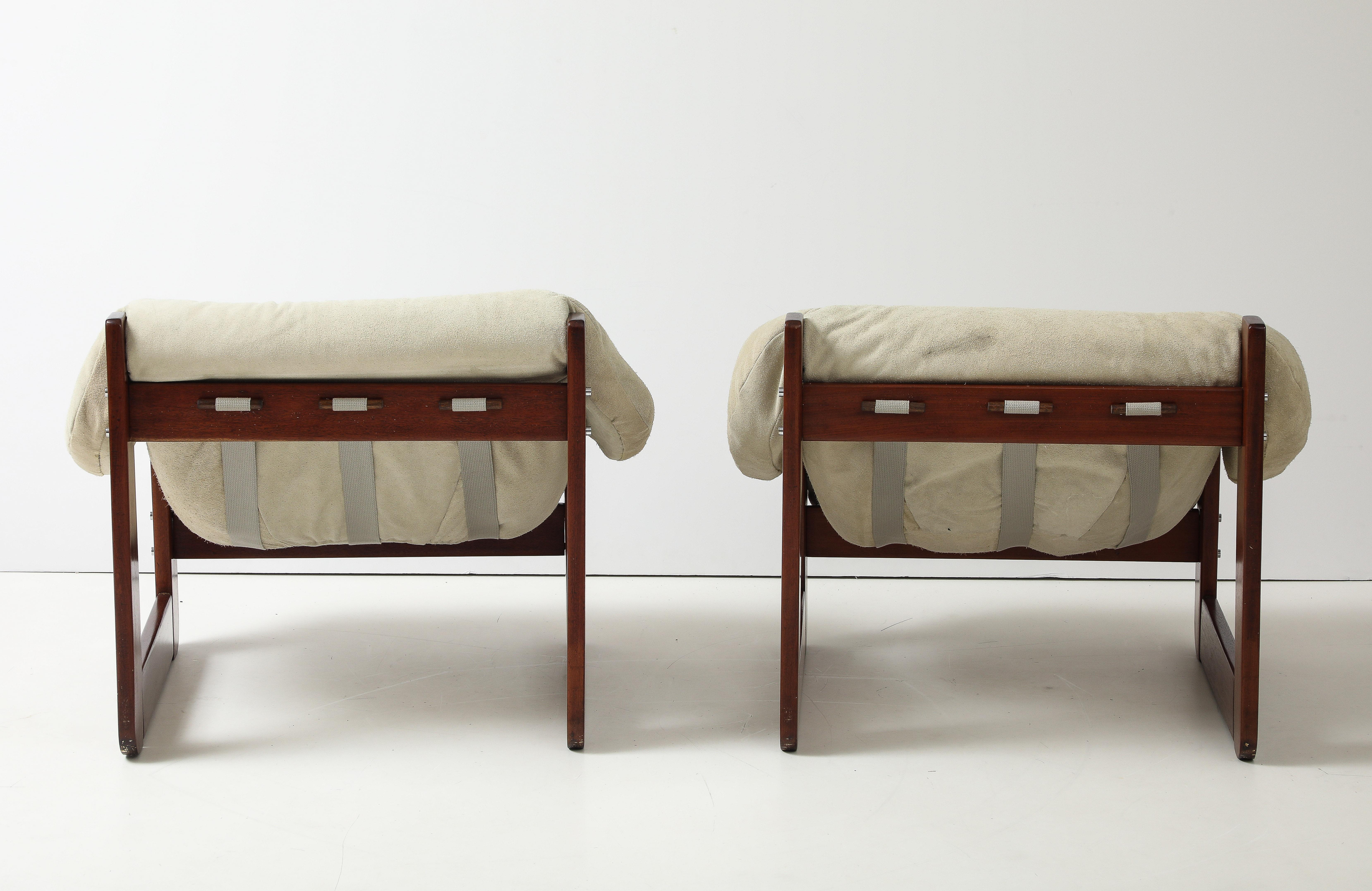 Coppia di poltrone MP-97 di Percival Lafer, anni '70, in stile Mid-Century Modern in vendita 2