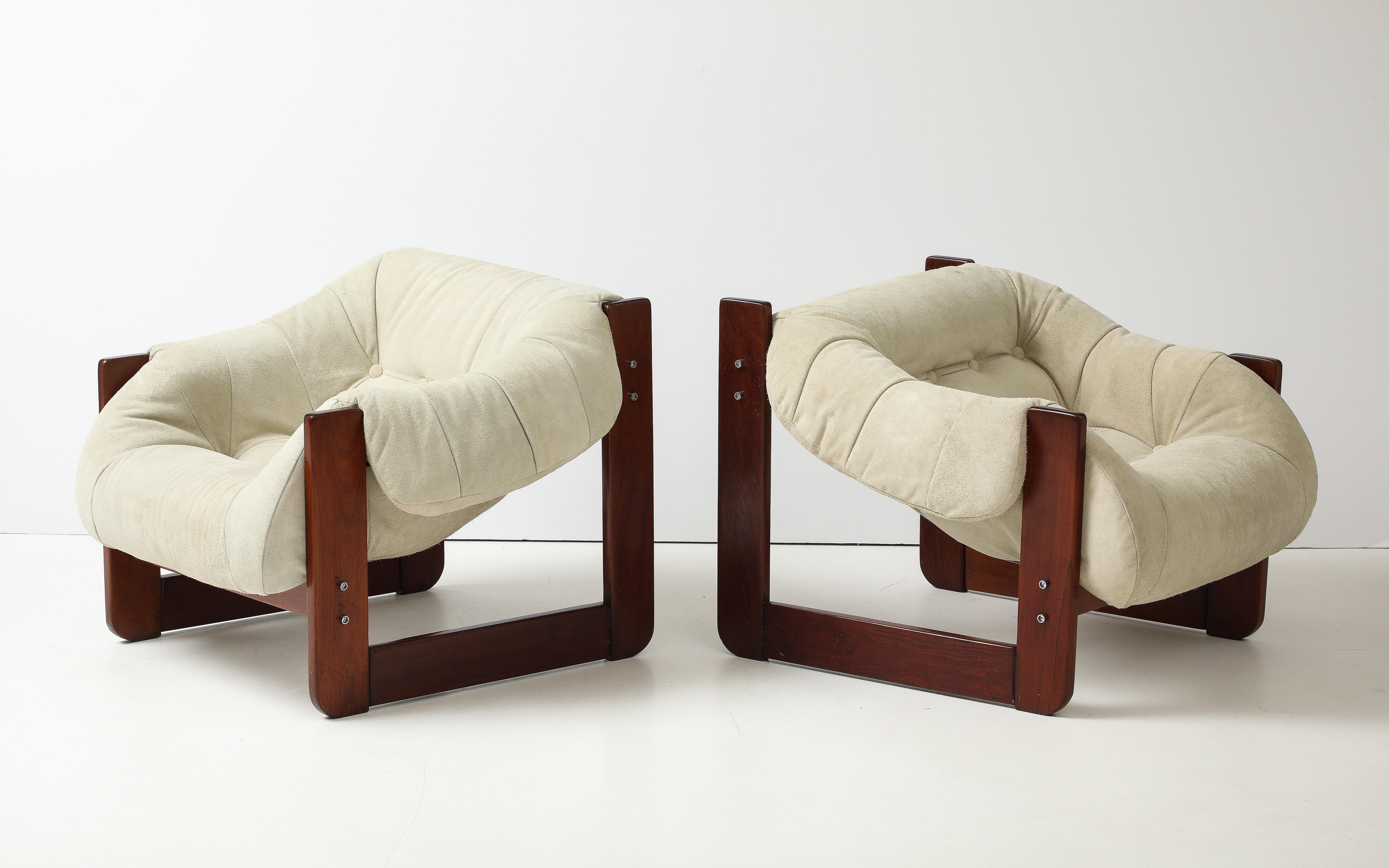Coppia di poltrone MP-97 di Percival Lafer, anni '70, in stile Mid-Century Modern in vendita 4