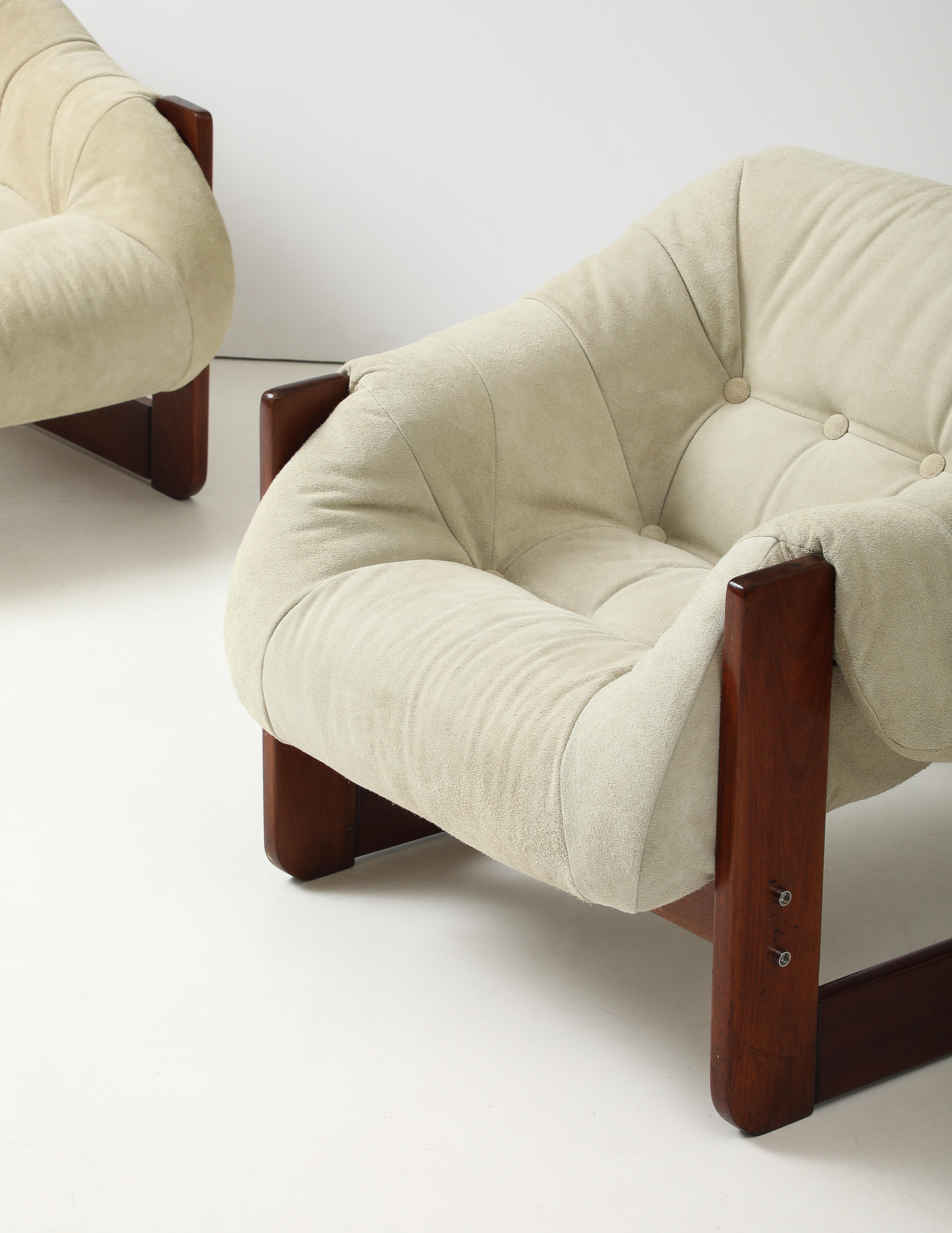 Coppia di poltrone MP-97 di Percival Lafer, anni '70, in stile Mid-Century Modern in vendita 5
