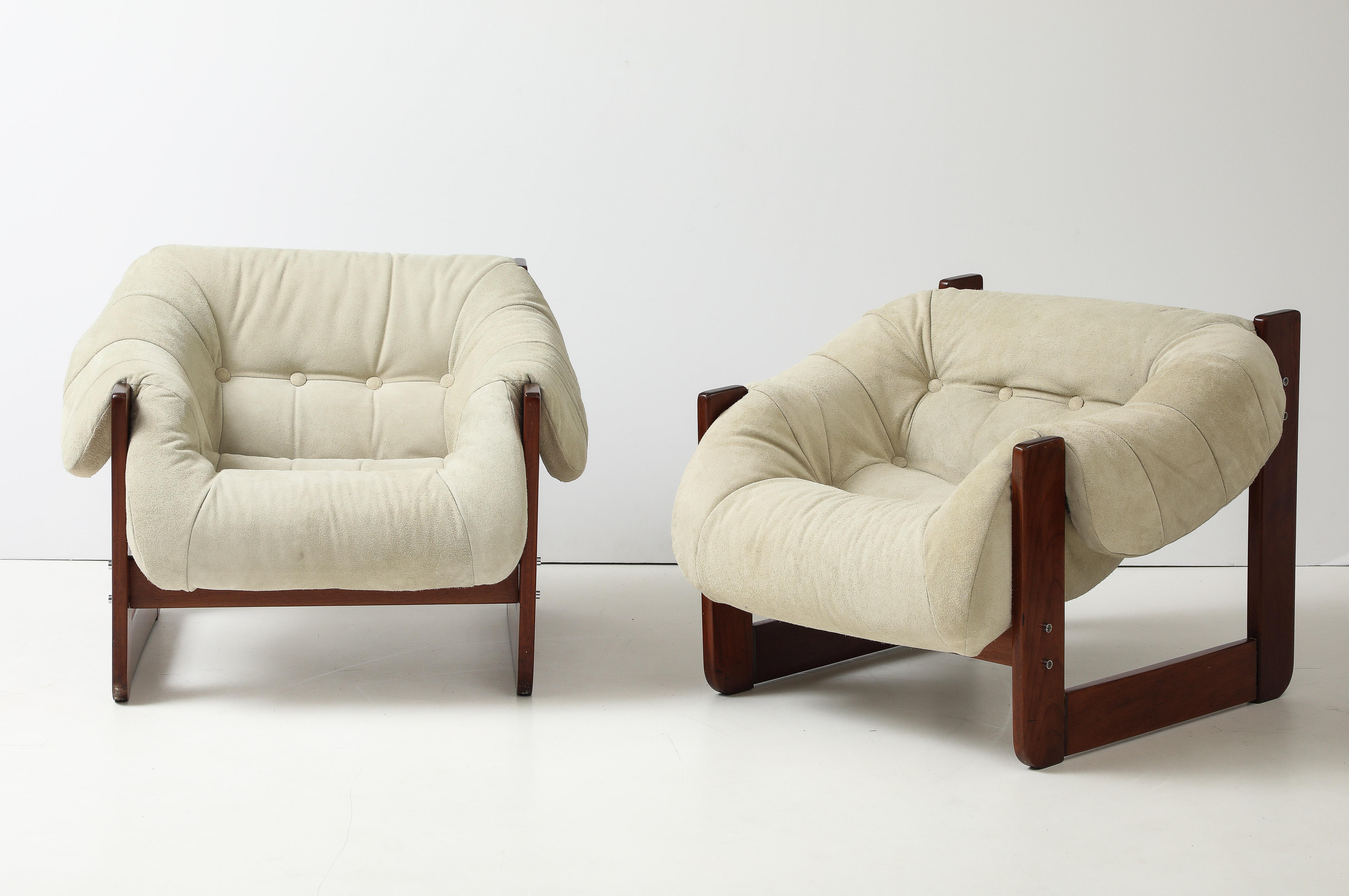 Mid-Century moderno Coppia di poltrone MP-97 di Percival Lafer, anni '70, in stile Mid-Century Modern in vendita
