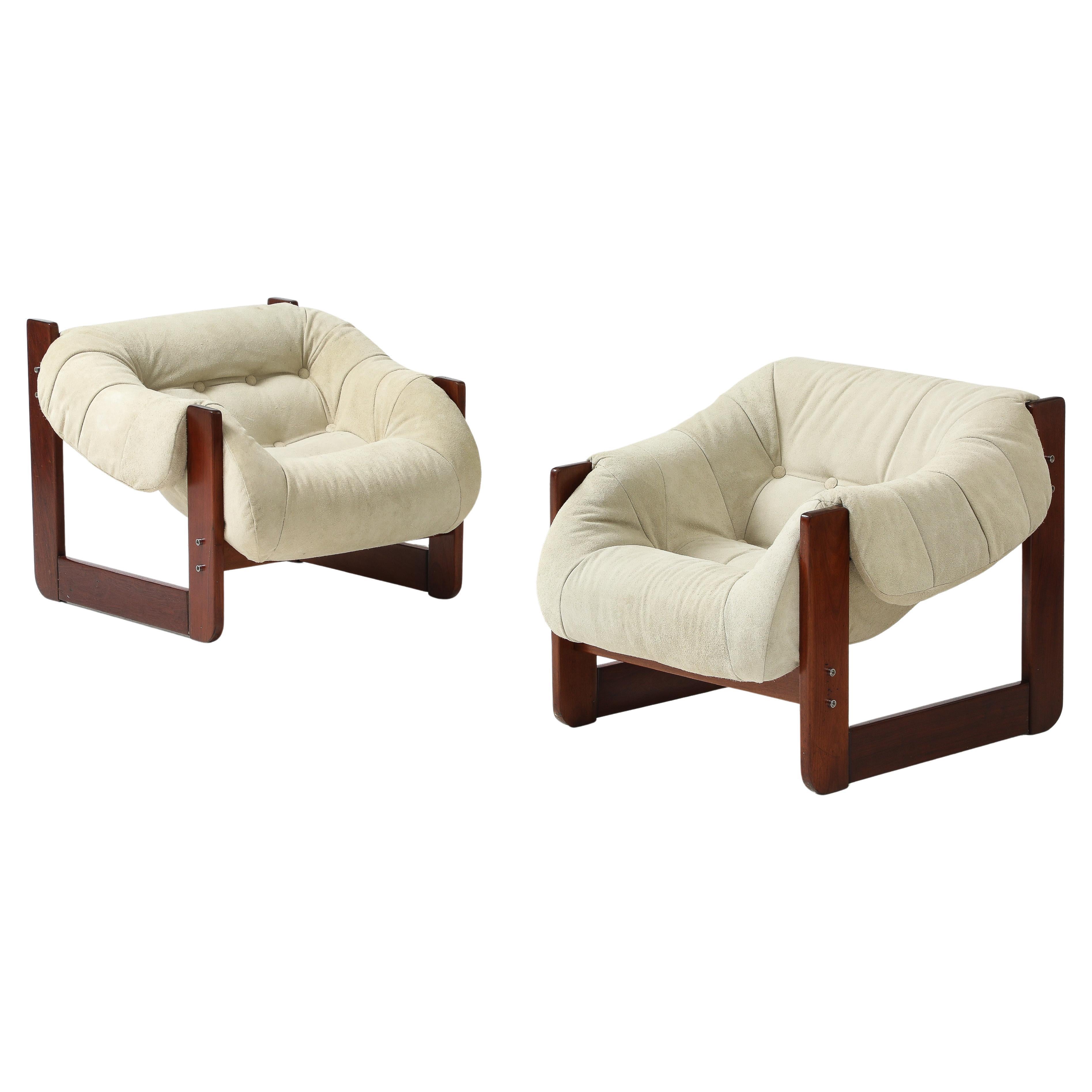 Mid-Century Modern Pair of MP-97 armchairs by Percival Lafer, 1970s