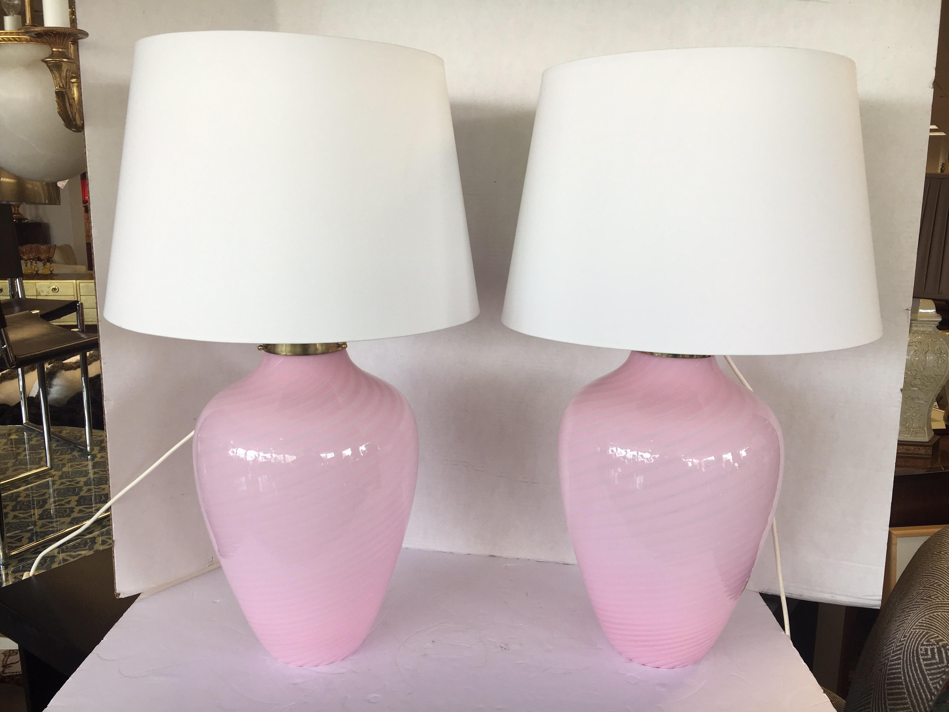 pink lamps