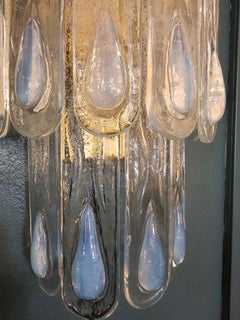 Pareja de apliques de Murano de estilo «Mid-Century Modern», diseñados por Carlo Nason