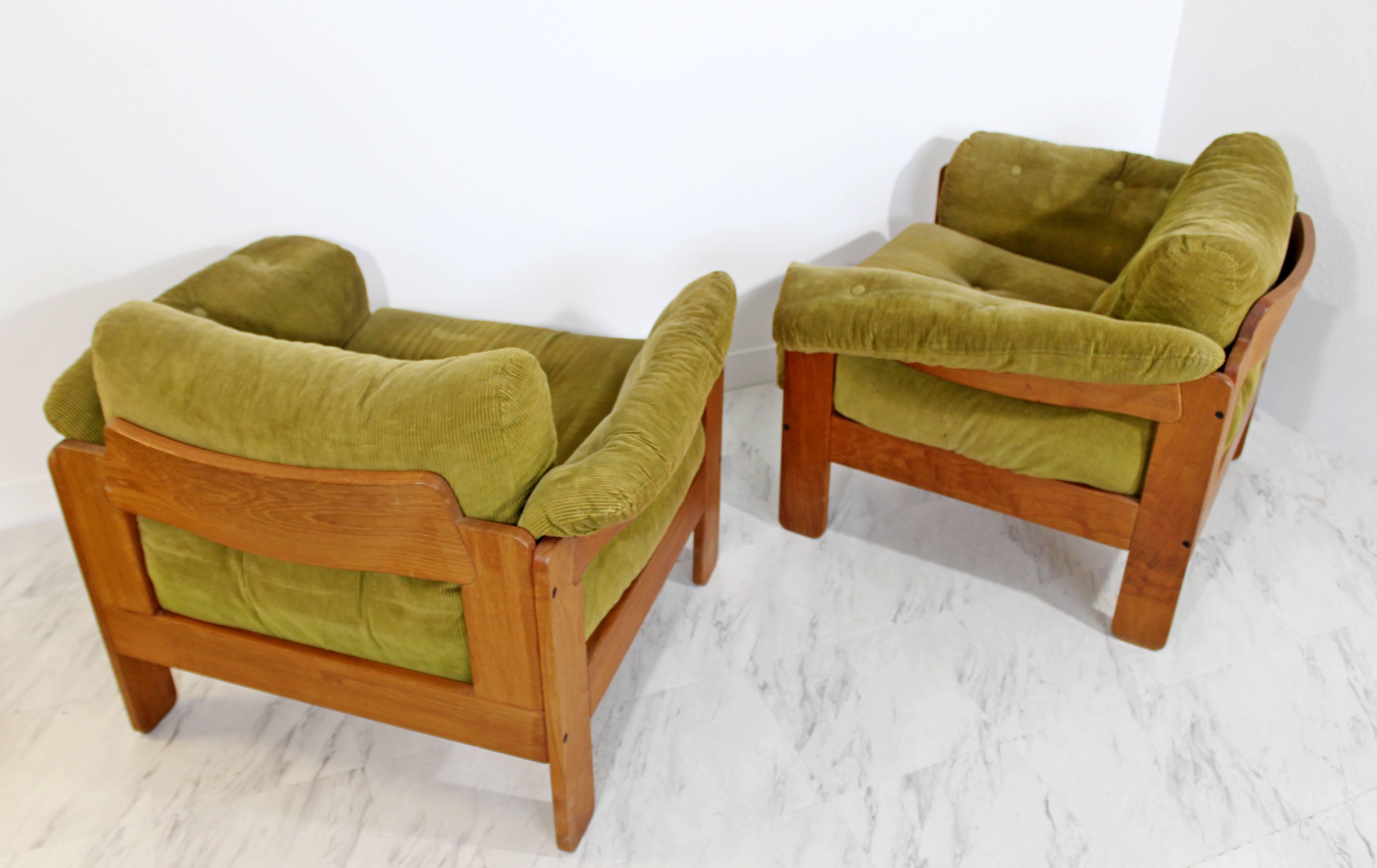 Mid-Century Modern Pair of N. Eilersen Danish Lounge Chairs, 1960s 1