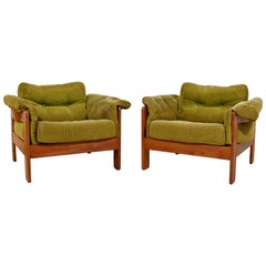 Mid-Century Modern Pair of N. Eilersen Danish Lounge Chairs, 1960s