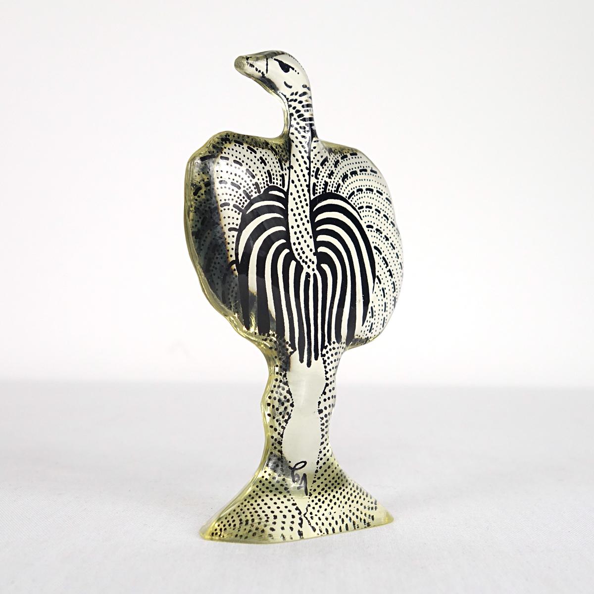 Mid-Century Modern Pair of Ostriches in Lucite Made by Abraham Palatnik For Sale 1