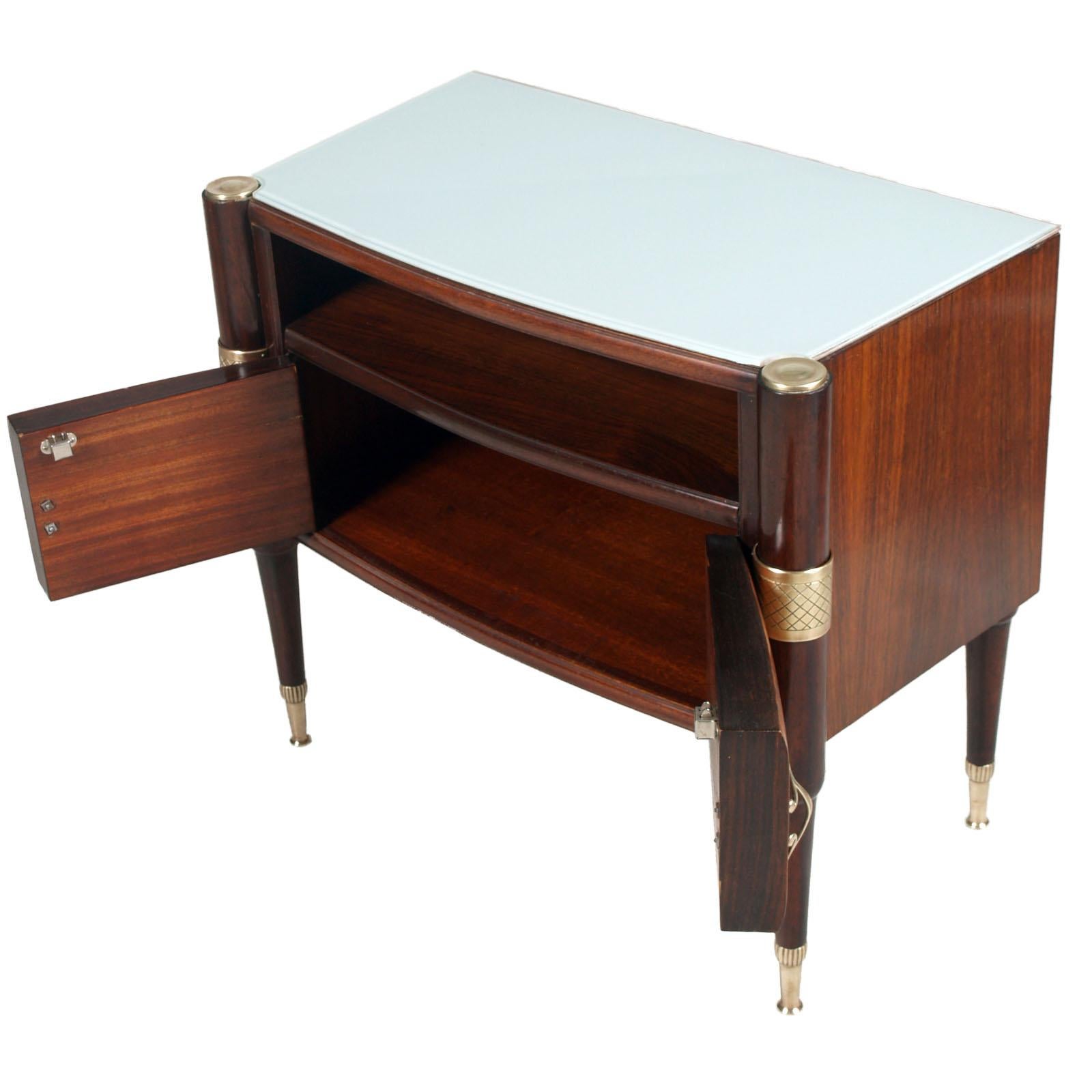 Paire de tables de nuit Pier Luigi Colli, moderne du milieu du siècle, par Permanente Cantù, Italie en vente 1