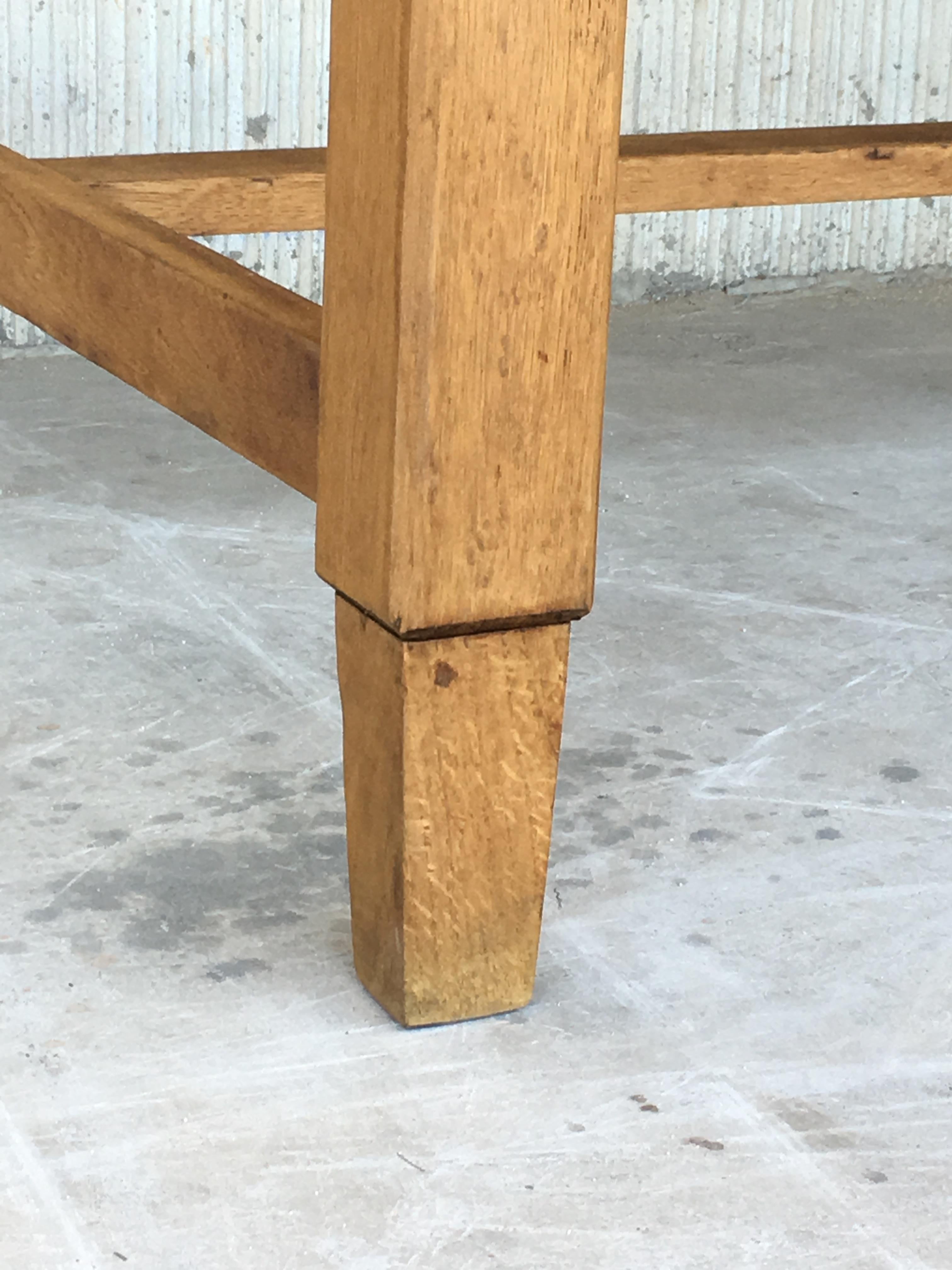 Mid-Century Modern Pair of Pine Desk with Two Drawers 6