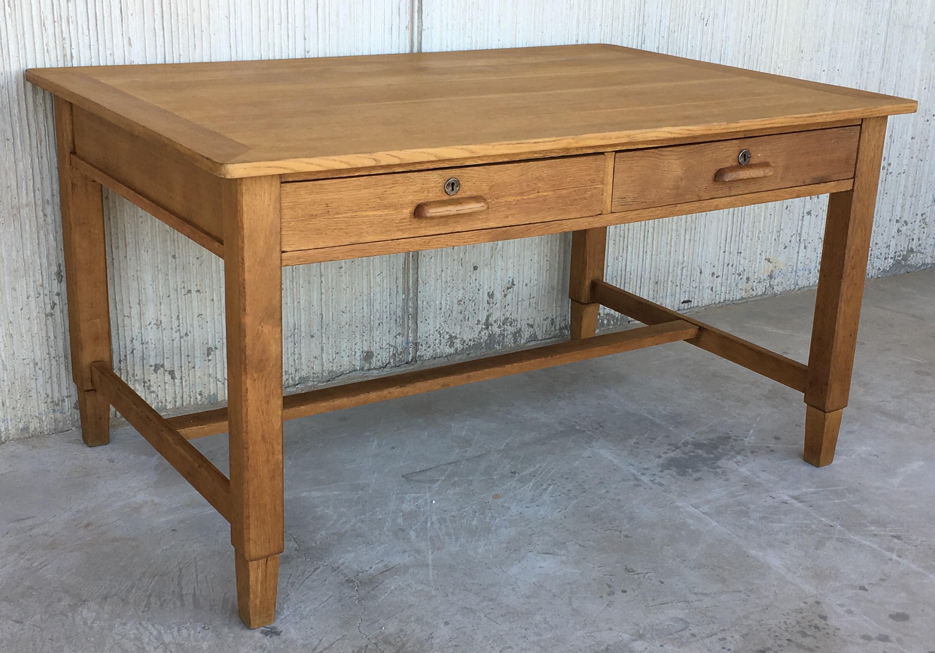 pine desk with drawers