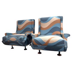 Pareja de Sillones Modernos de Mediano Siglo "Regent" de Marco Zanuso, Italia, años 60