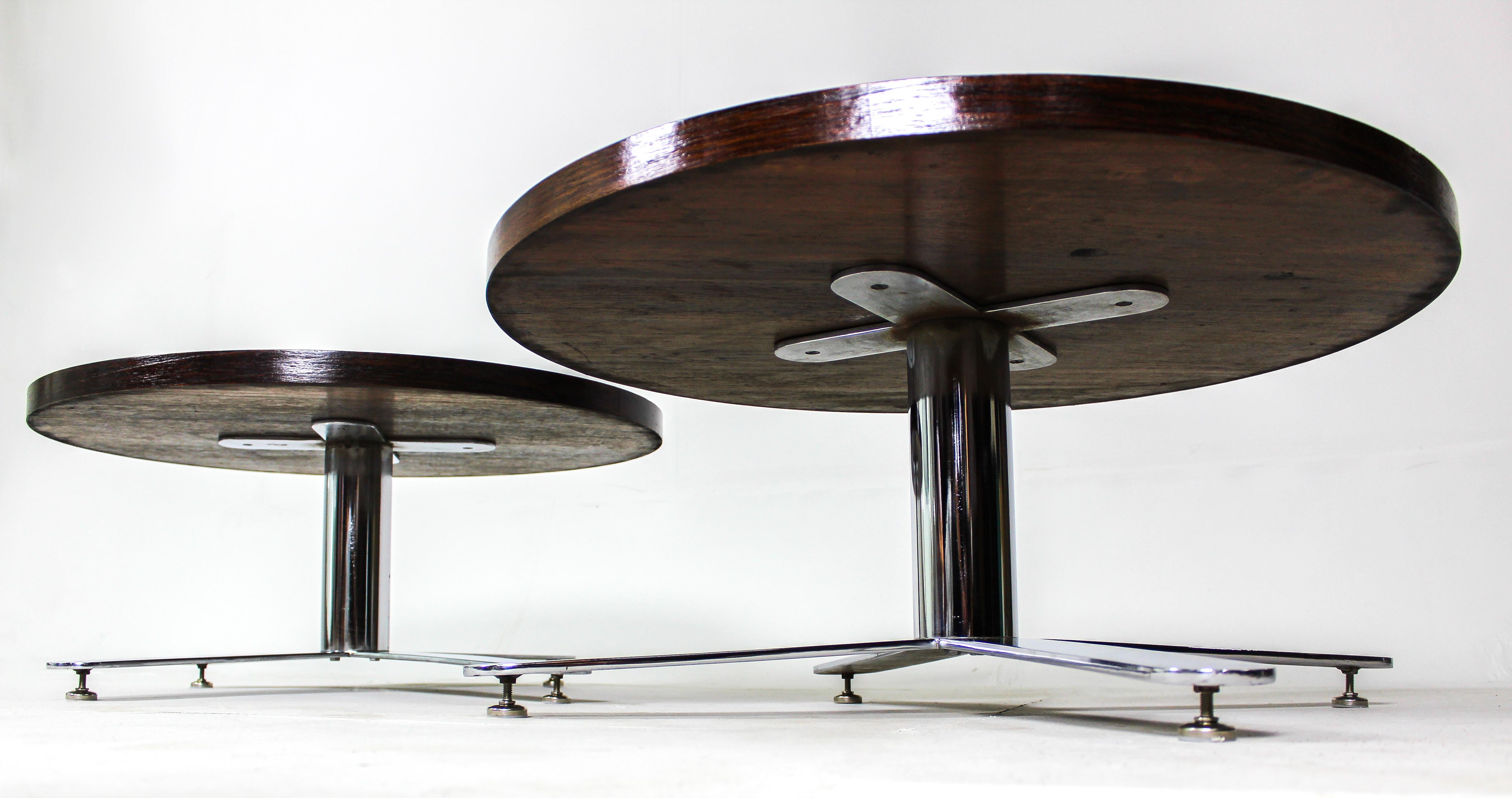 Mid-Century Modern Pair of Wood Coffee Tables, Brazil, 1960s In Good Condition In Deerfield Beach, FL
