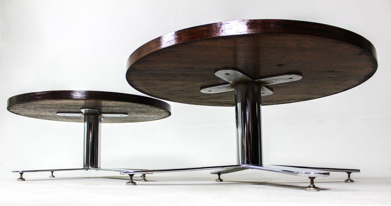 Mid-Century Modern Pair of Wood Coffee Tables, Brazil, 1960s In Good Condition For Sale In Miami, FL