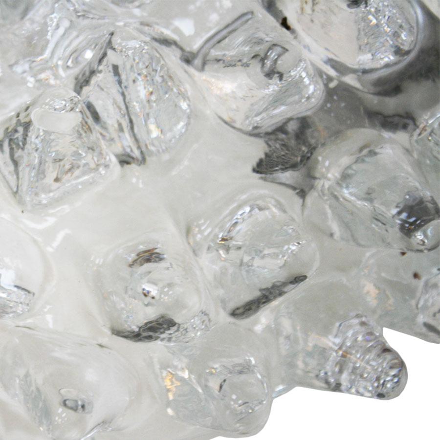 Italiano Coppia di lampade italiane in vetro di Murano e ottone Rostrati della metà del secolo scorso in vendita