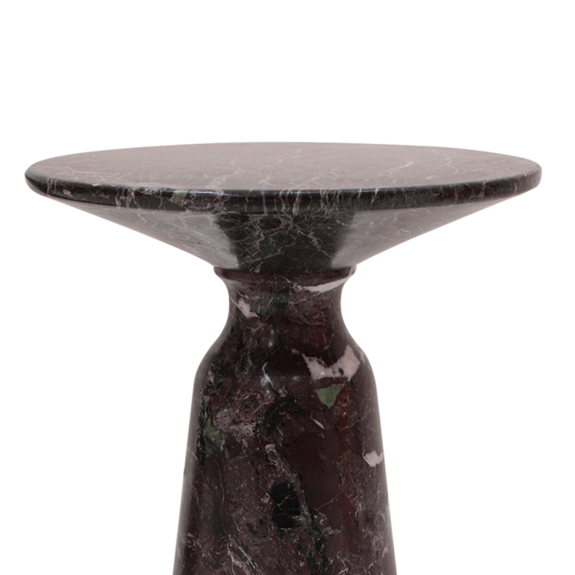 Fin du 20e siècle Paire de tables d'appoint Rosso Levanto, Italie, années 70 en vente