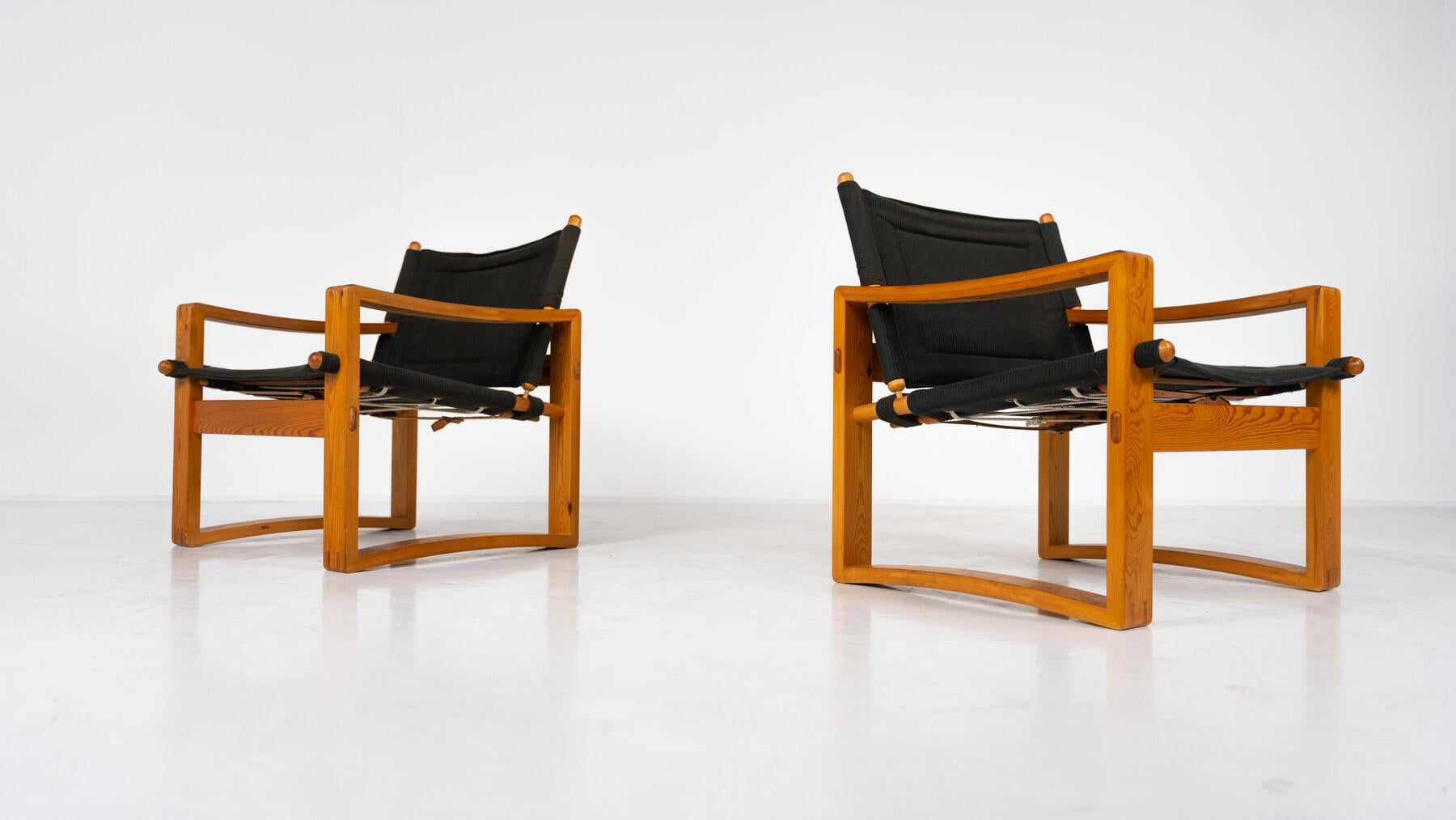 Coppia di poltrone 'Safari' di Børge Jensen per Bernstorffsminde Møbelfabrik, Danimarca, 1960