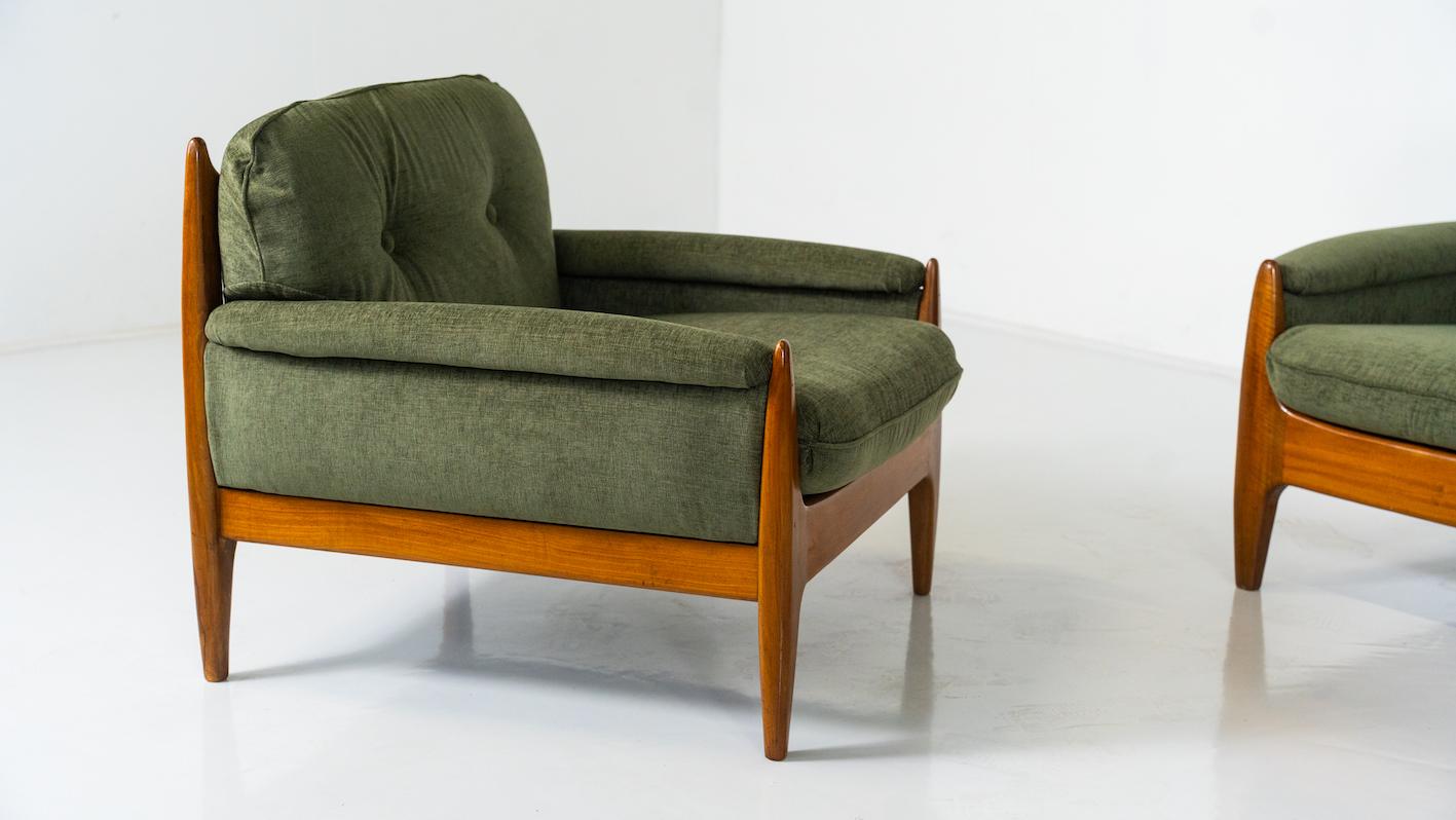 The Modern Scandinavian Armchairs, 1960s - New Upholstery en vente 2