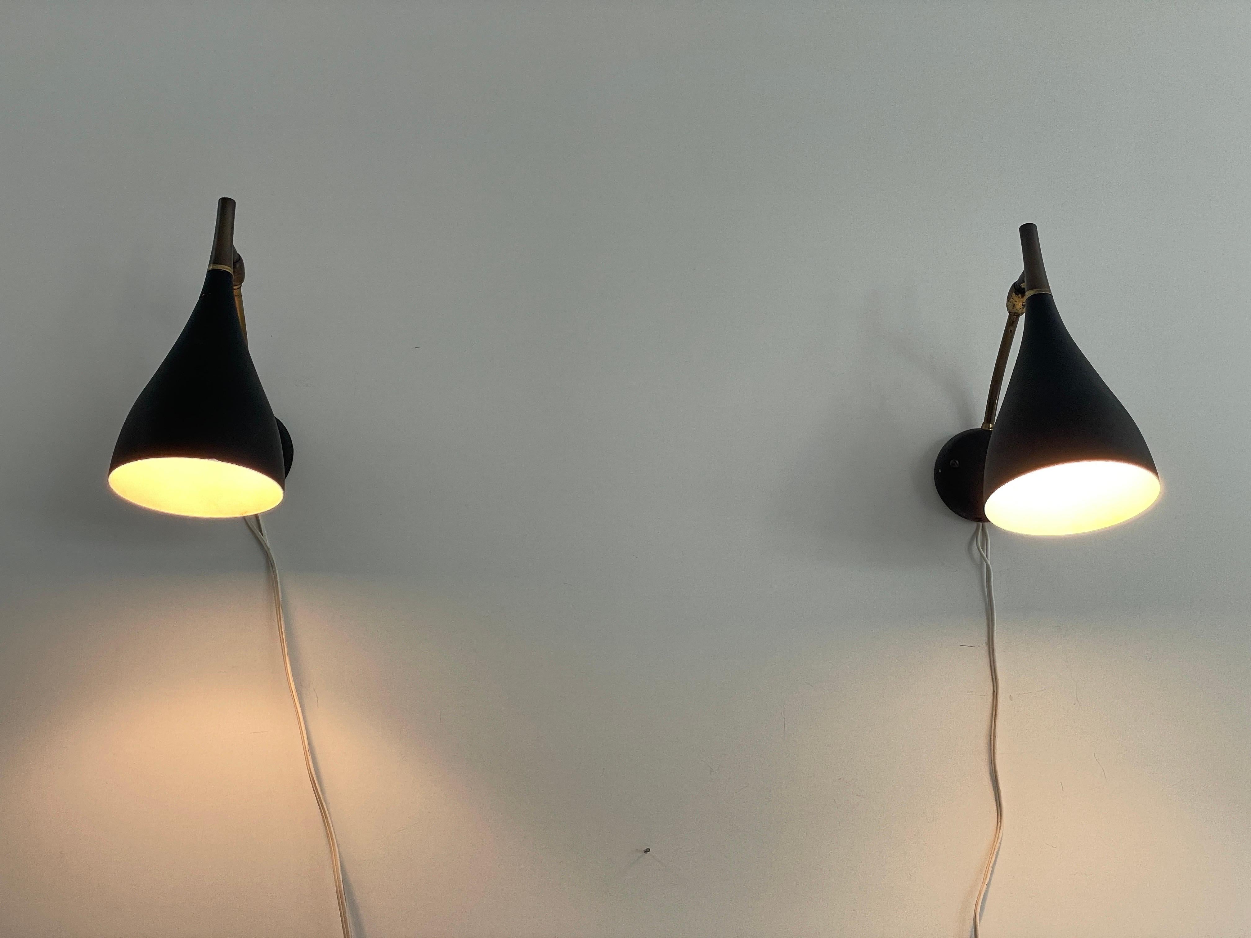 Mid-century Modern Pair of Sconces by Cosack Leuchten, 1950s, Germany For Sale 5