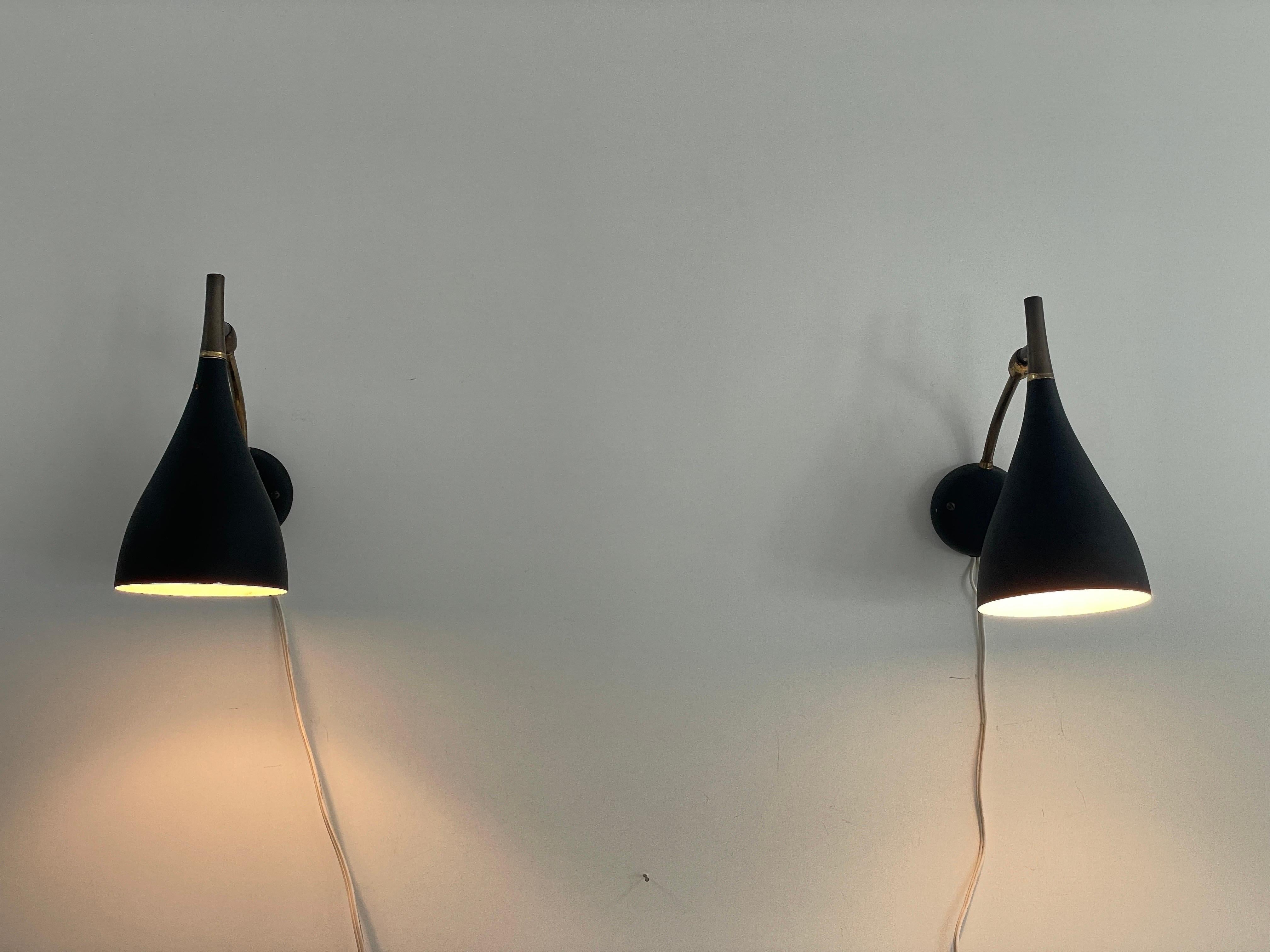 Mid-century Modern Pair of Sconces by Cosack Leuchten, 1950s, Germany For Sale 7