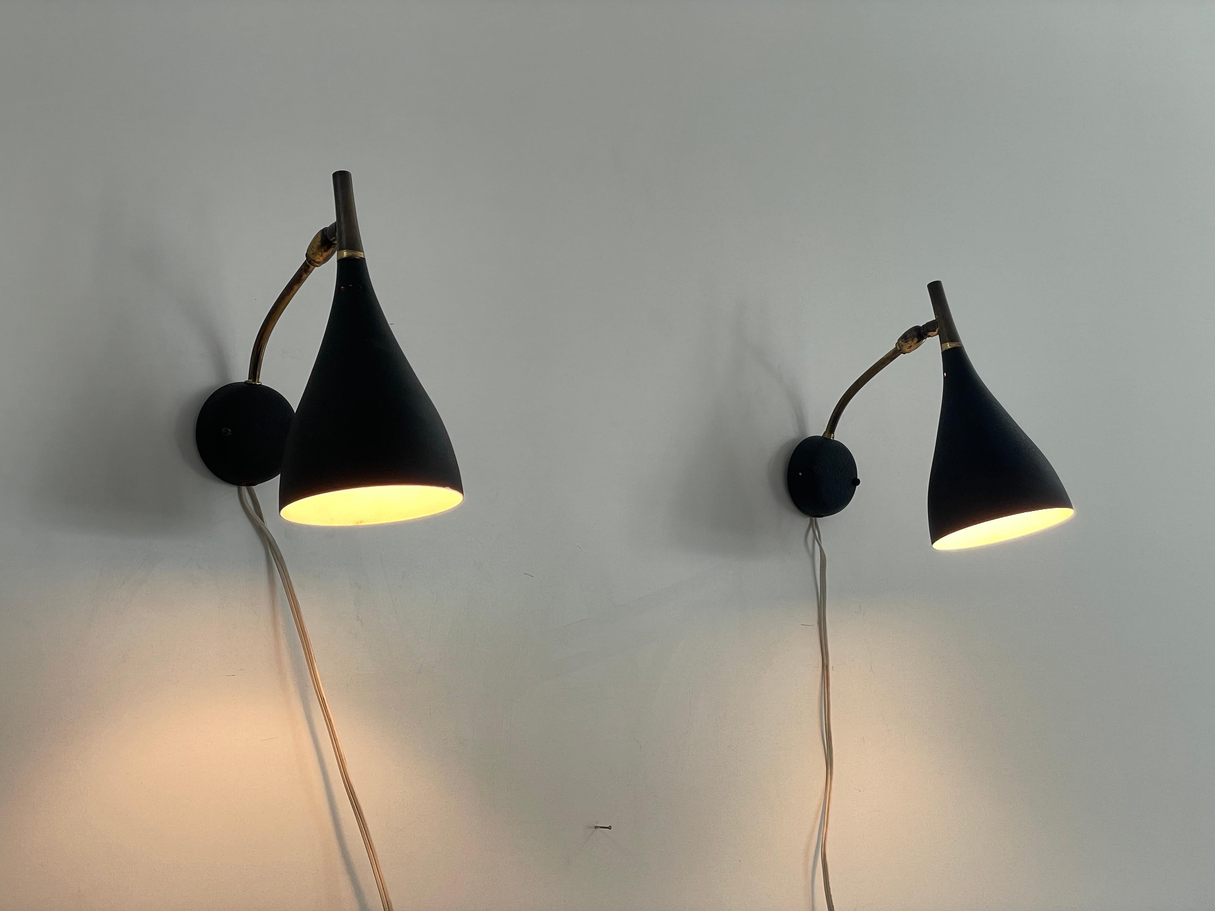 Mid-century Modern Pair of Sconces by Cosack Leuchten, 1950s, Germany For Sale 9