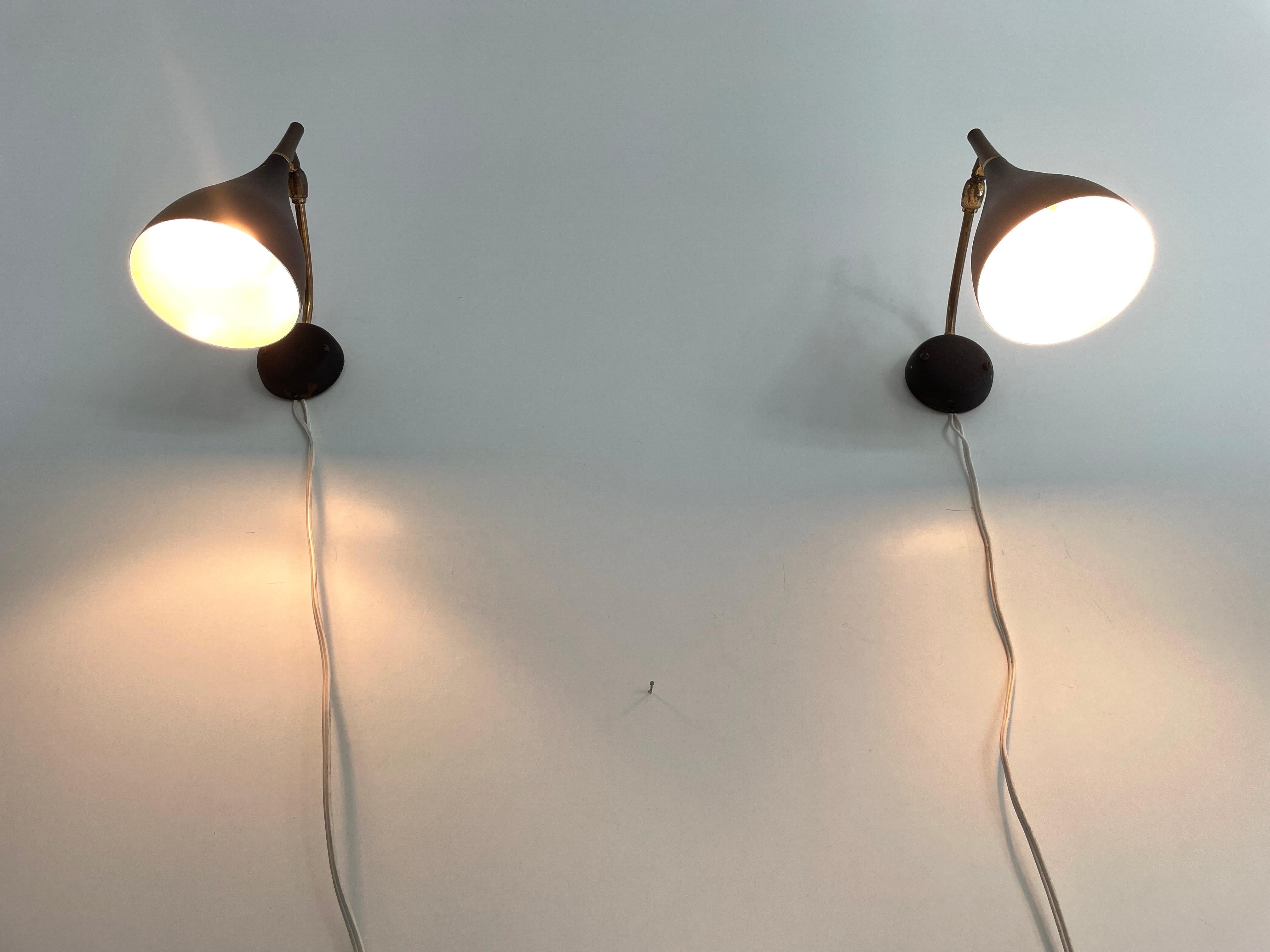 Mid-century Modern Pair of Sconces by Cosack Leuchten, 1950s, Germany For Sale 13
