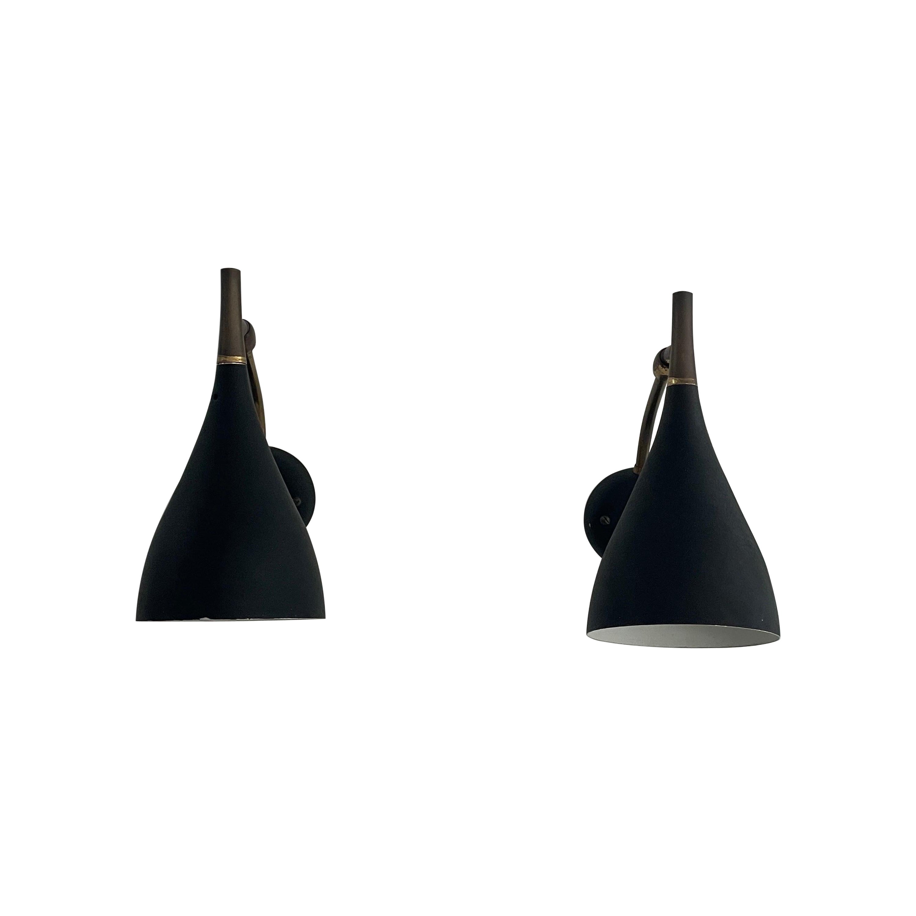 Mid-century Modern Pair of Sconces by Cosack Leuchten, 1950s, Germany