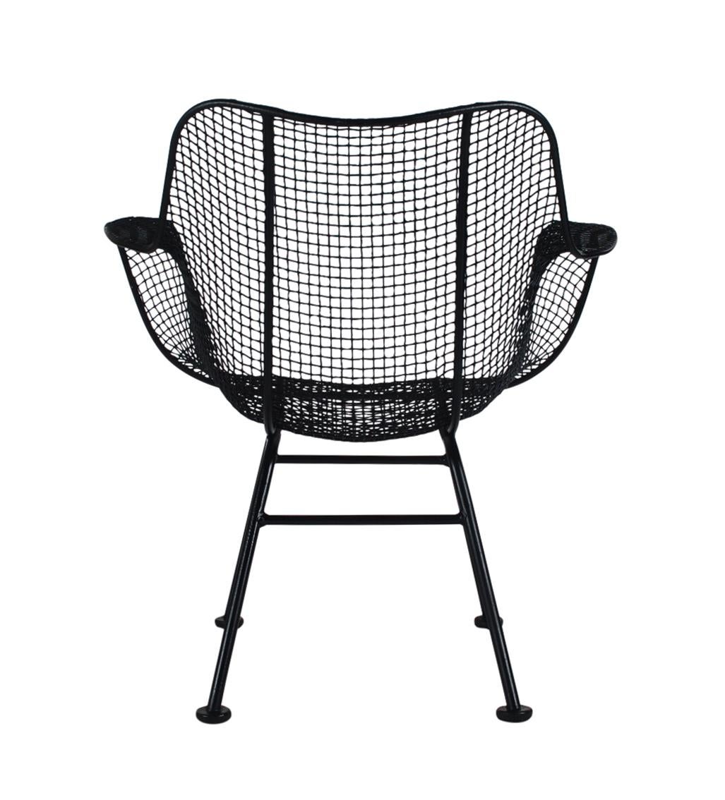 Mid-20th Century Mid-Century Modern Pair of Sculptural Patio Wire Lounge Chairs, Russell Woodard