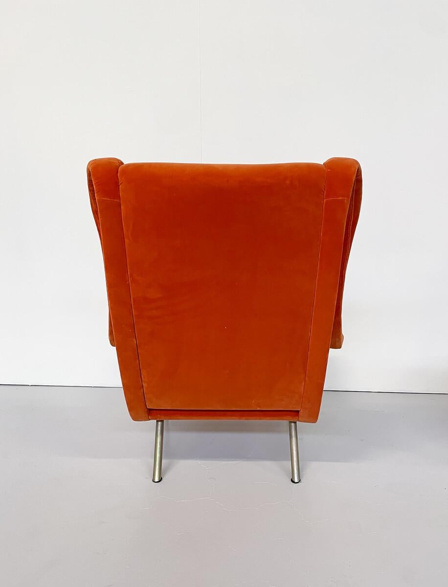 Mid-Century Modern Pair of Senior Armchairs by Marco Zanuso for Arlfex In Good Condition For Sale In Brussels, BE
