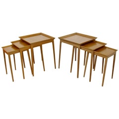 Mid-Century Modern Pair of Side Nesting Table Set by Robsjohn-Gibbings, 1950s