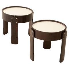 Mid-Century Modern Pair of Side Tables by Bertomeu & Cia, Brazil, 1960s