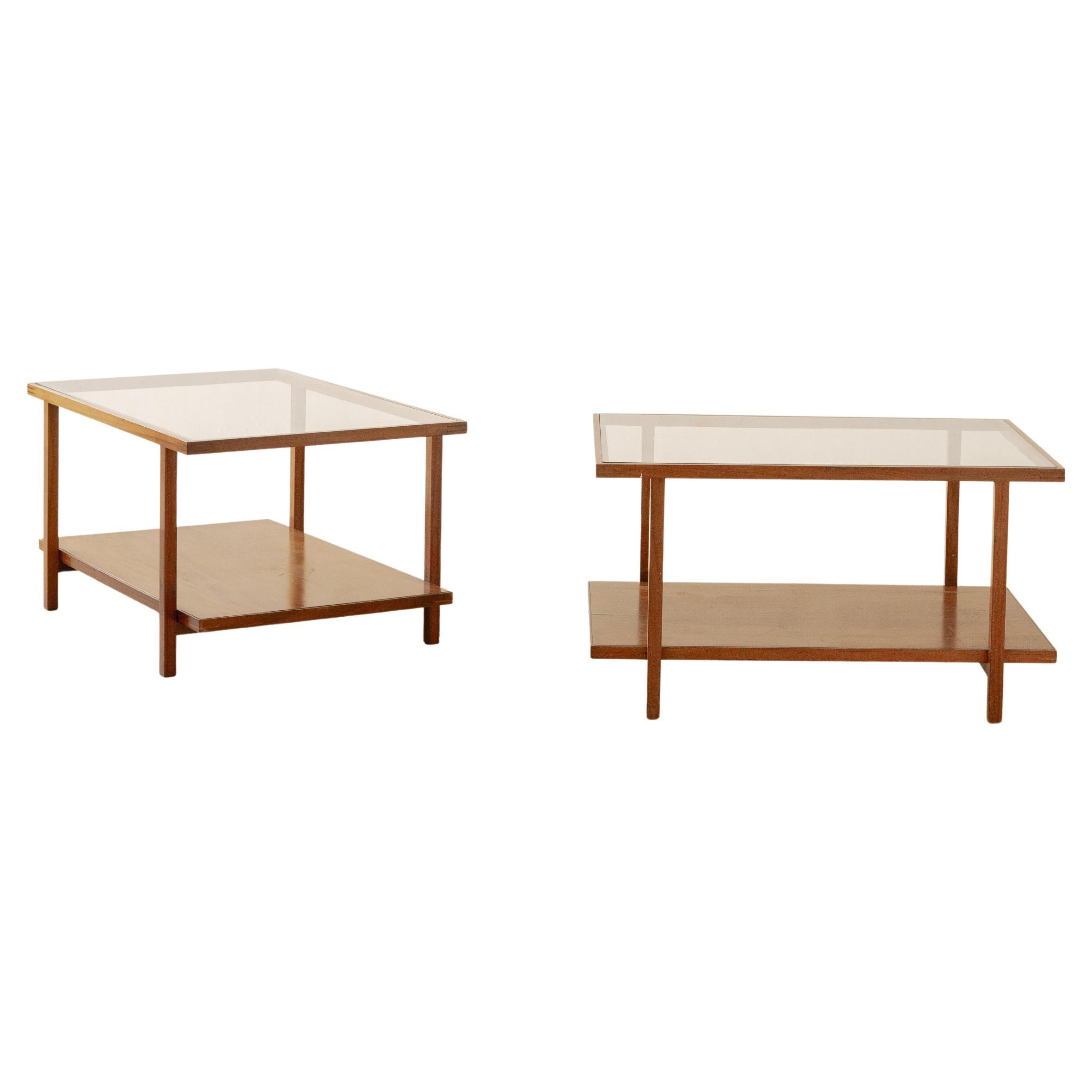 Paire de tables d'appoint modernes du milieu du siècle par Branco & Preto, années 1950 en vente