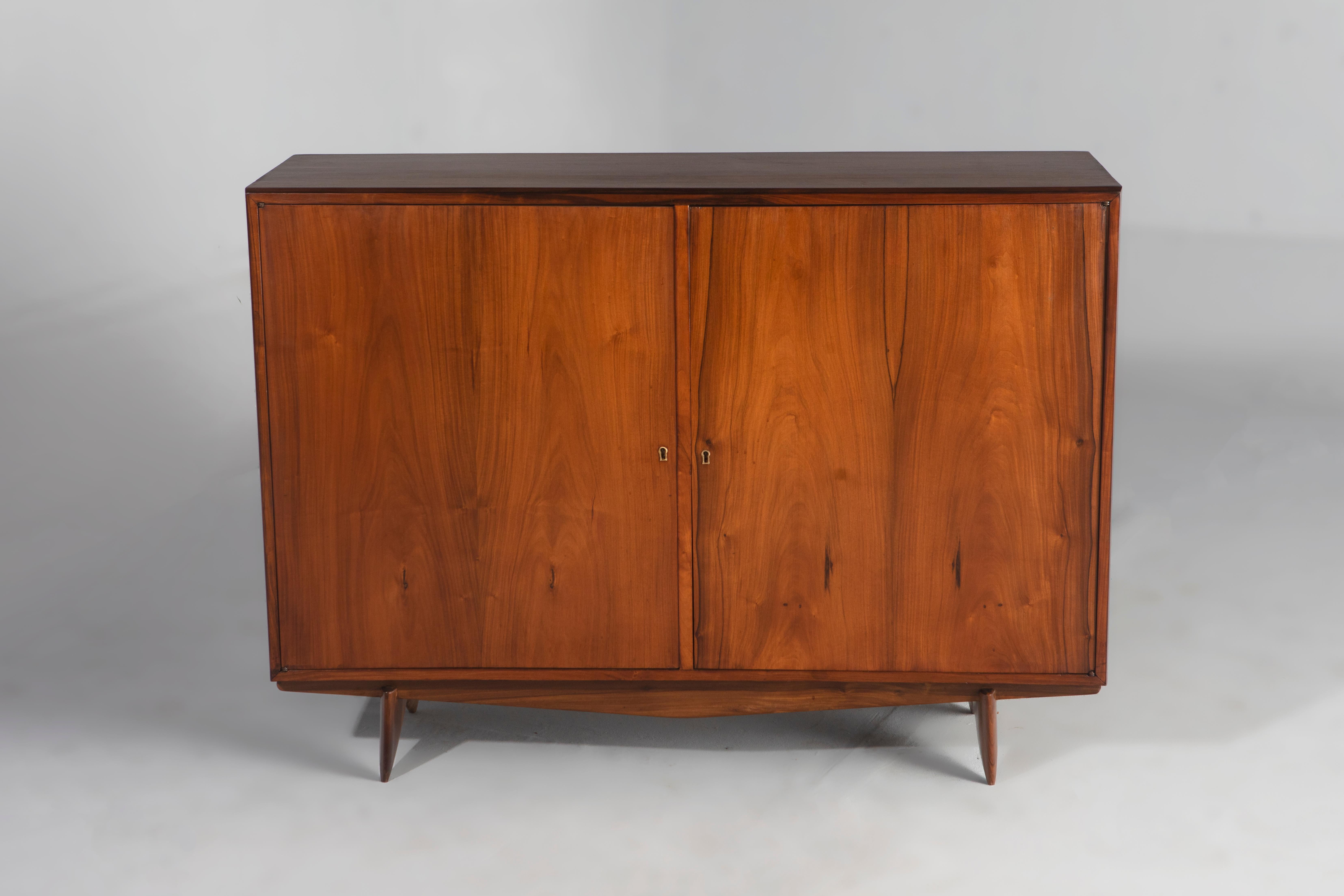 Mid-20th Century Mid-Century Modern Pair of Sideboards by Carlo Hauner, 1950s For Sale