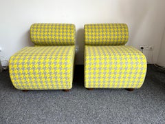 Coppia di sedie a pantofola moderne di metà secolo P. Italia, anni '70