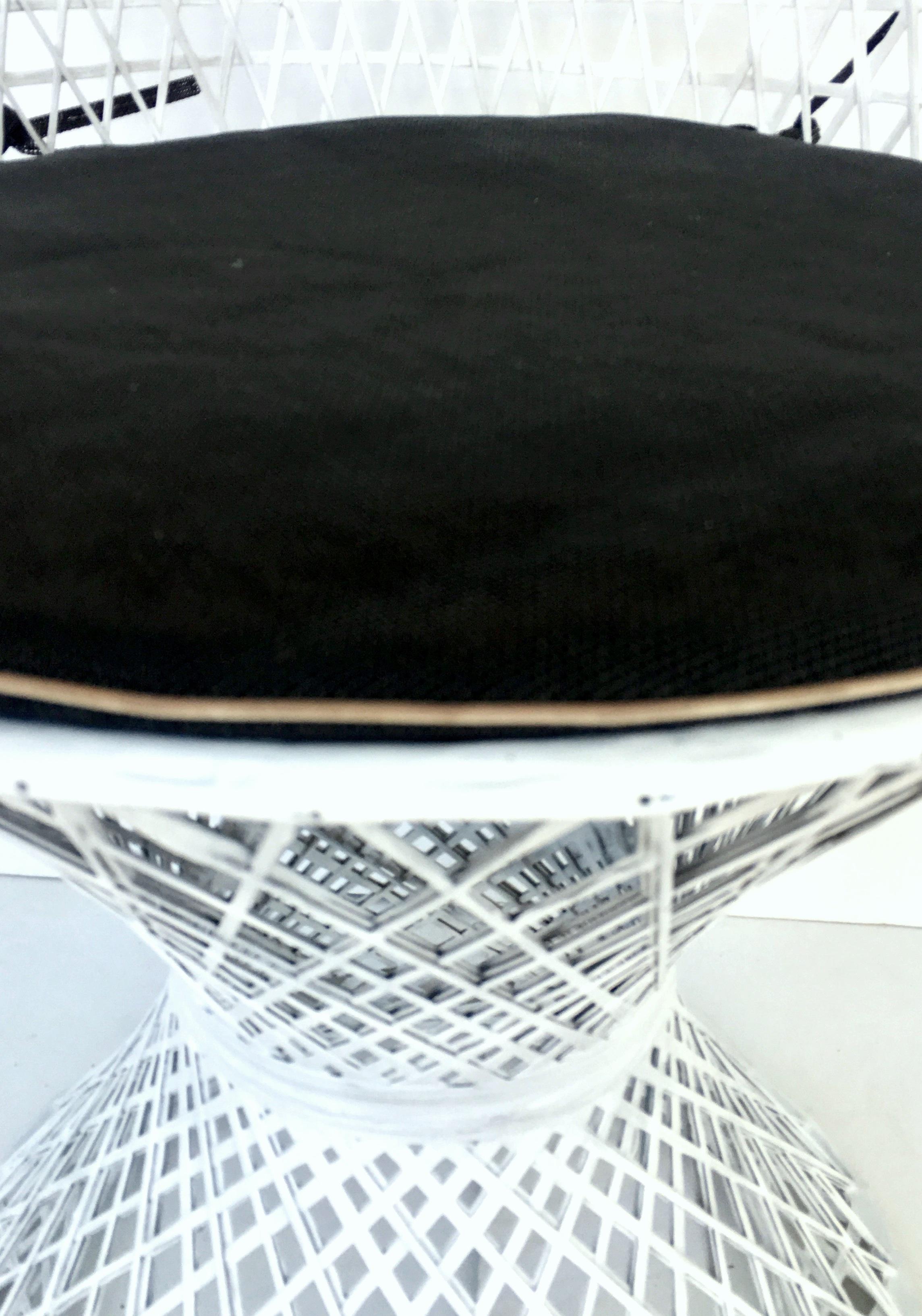 Fabric Mid-Century Modern Pair of Spun Fiberglass Slipper Chairs by Russell Woodard