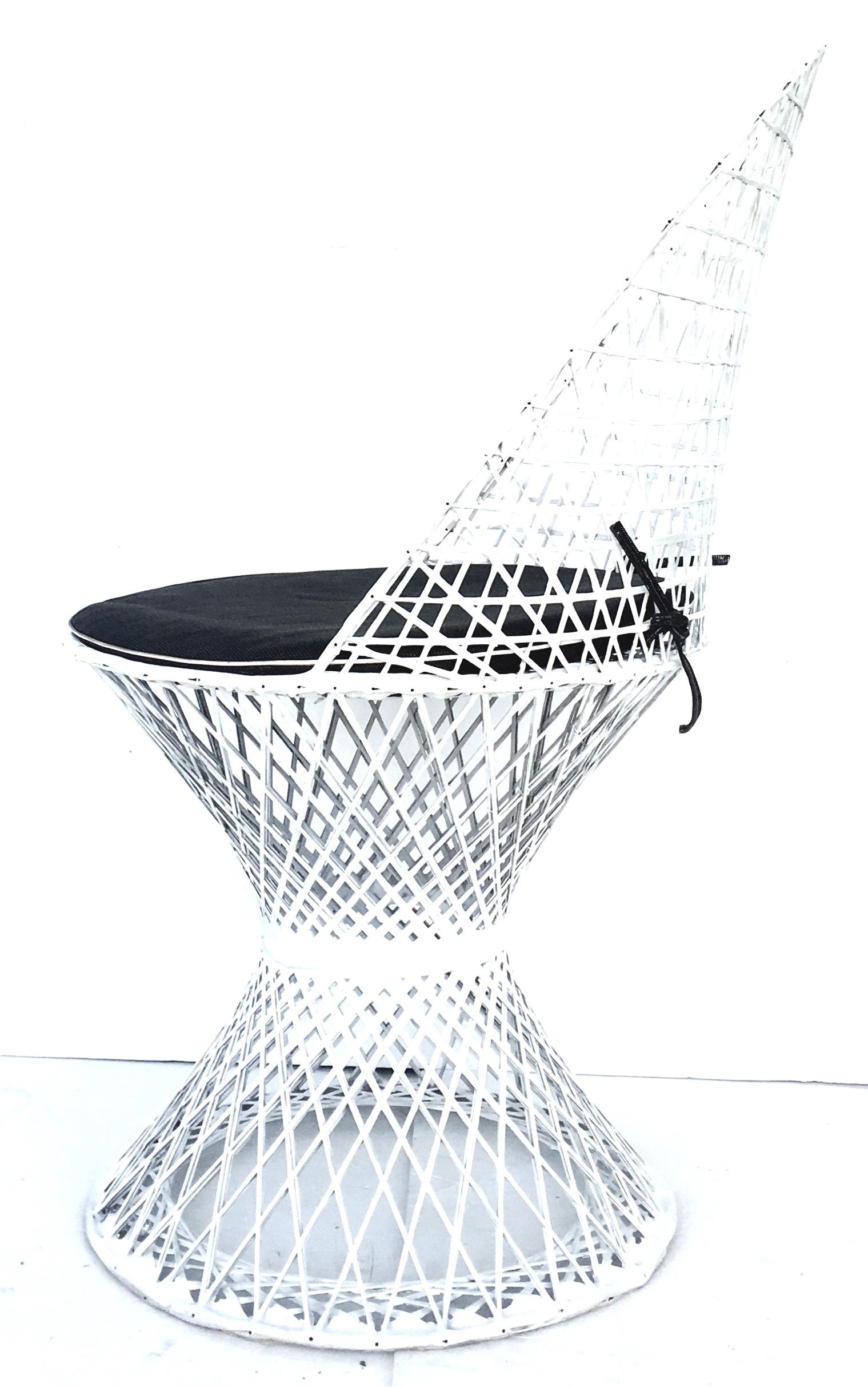 American Mid-Century Modern Pair of Spun Fiberglass Slipper Chairs by Russell Woodard
