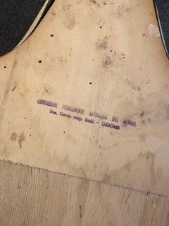 Mid-Century Modern Pair of Stools Wood and Marble by Lissone, Italy, 1950s