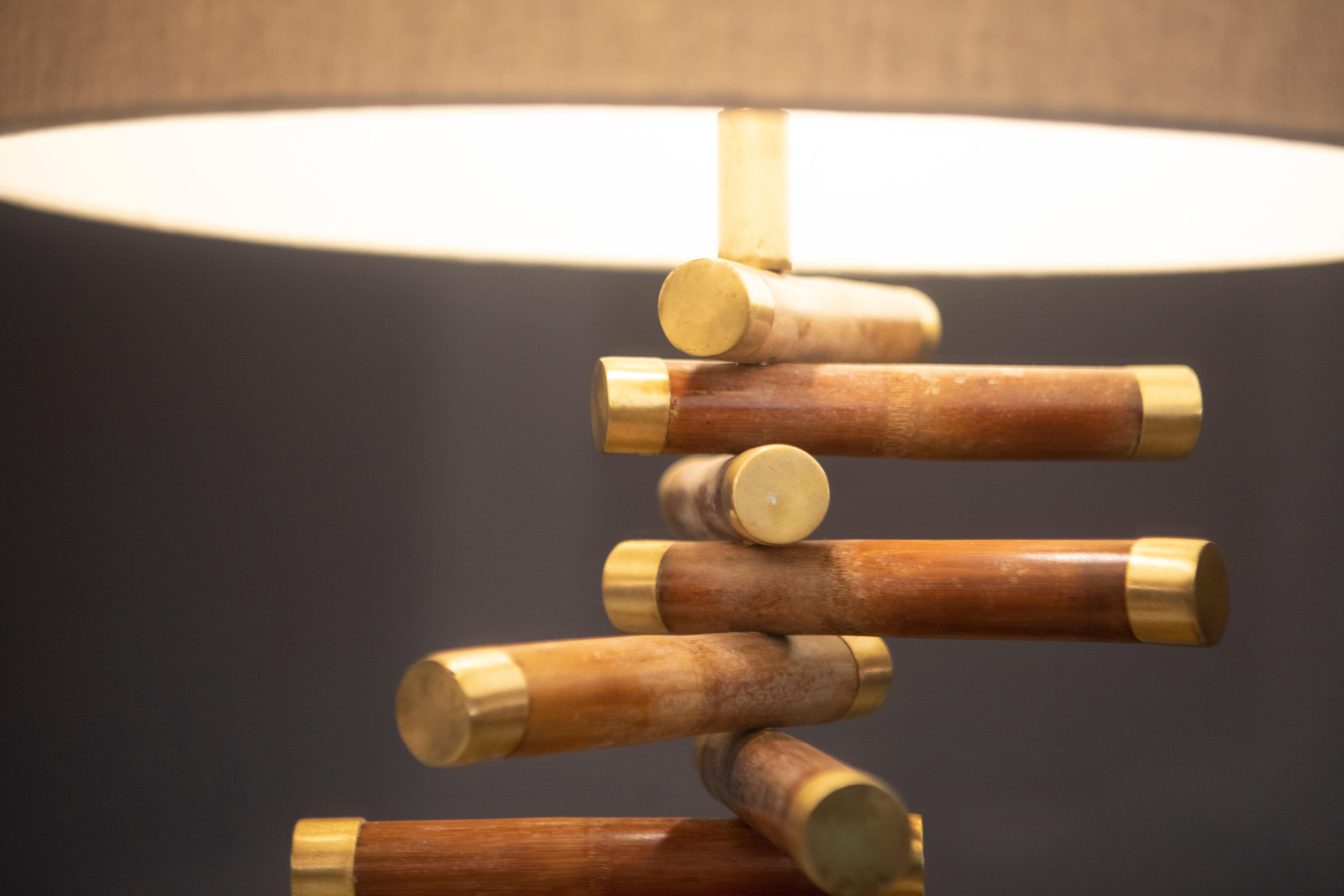 Mid-Century Modern Paar Tischlampen von brasilianischem Designer, Brasilien, 1960er Jahre (Mitte des 20. Jahrhunderts) im Angebot