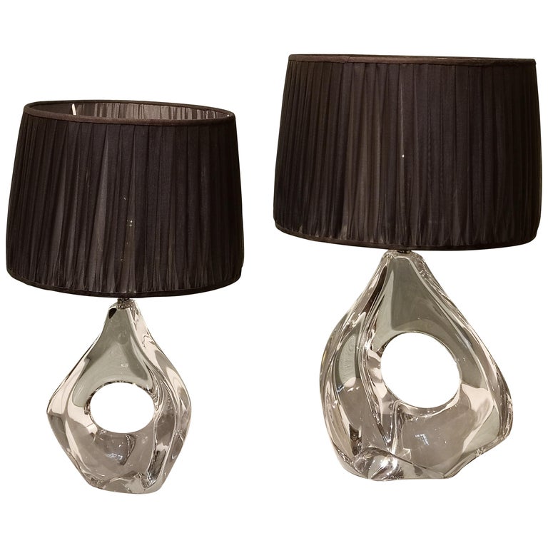 Table Lamps Crystal Daum France, French Crystal Table Lamps