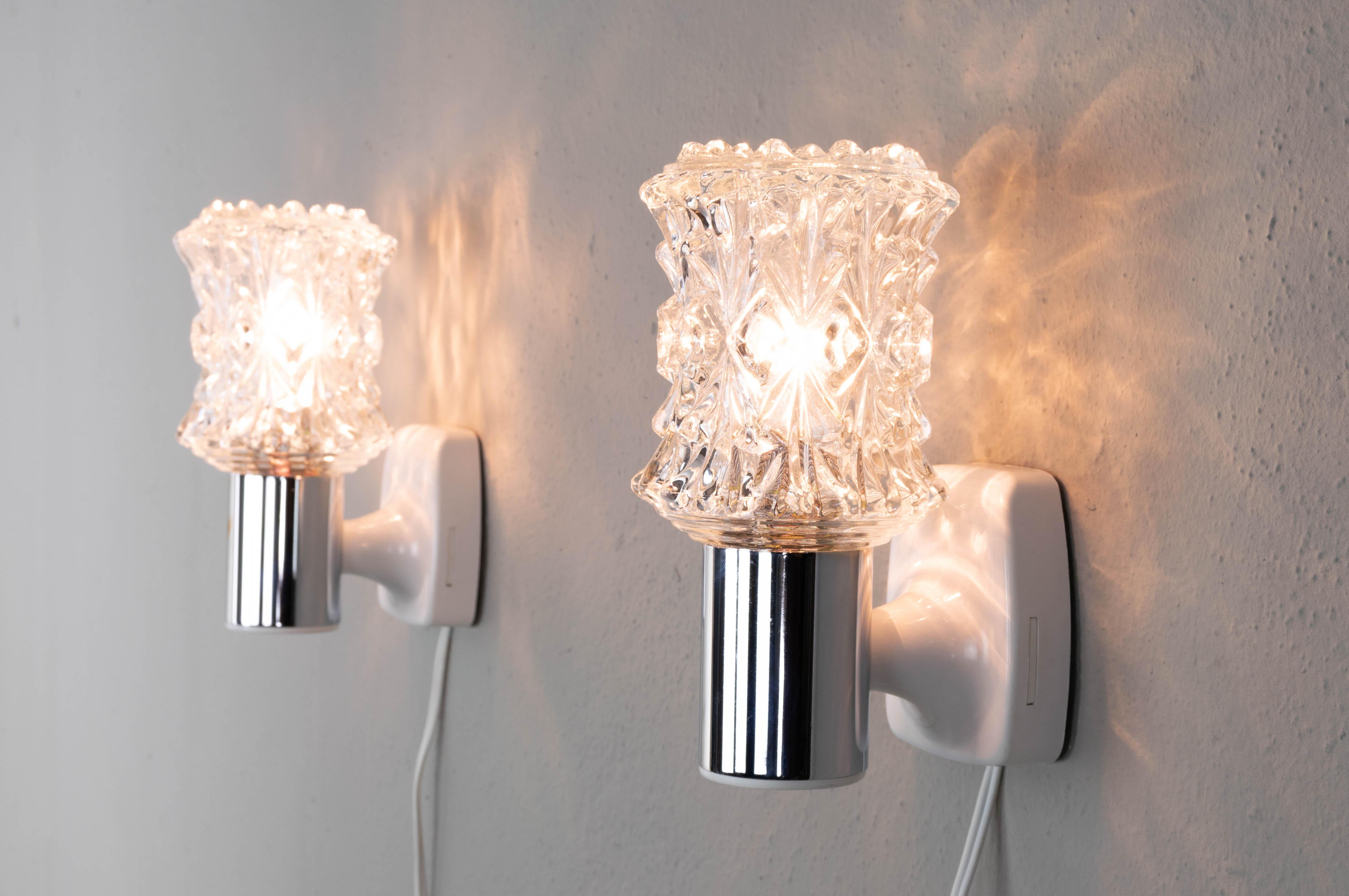 Mid-Century Modern Pair of Targetti Wall Lights, Italy, 1970 1