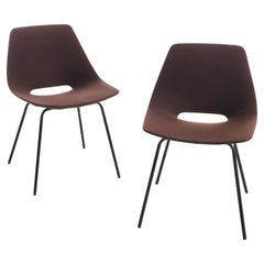 Edition Modern Paire de chaises "Tonneau", édition 1965 par Steiner