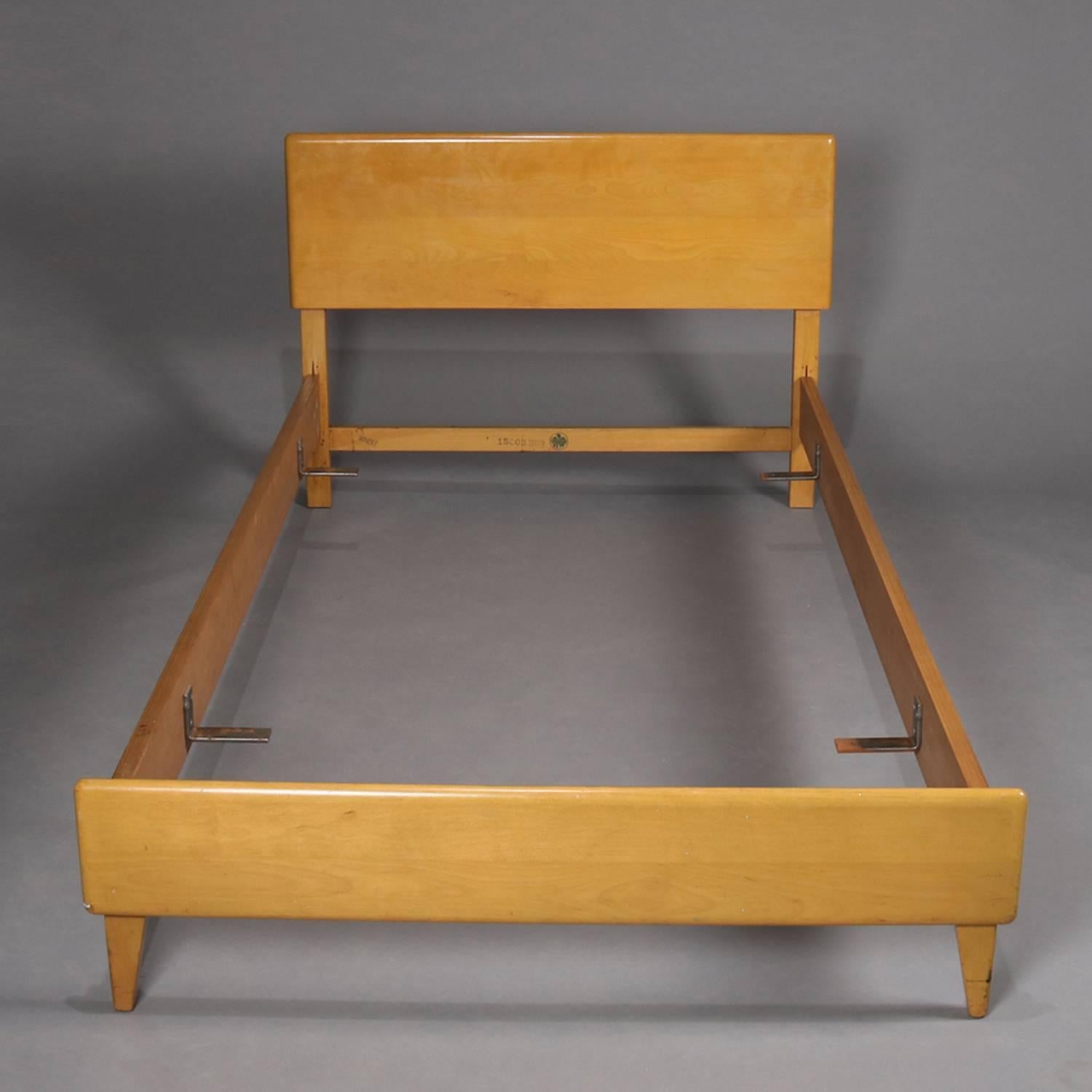 mid century modern twin bed