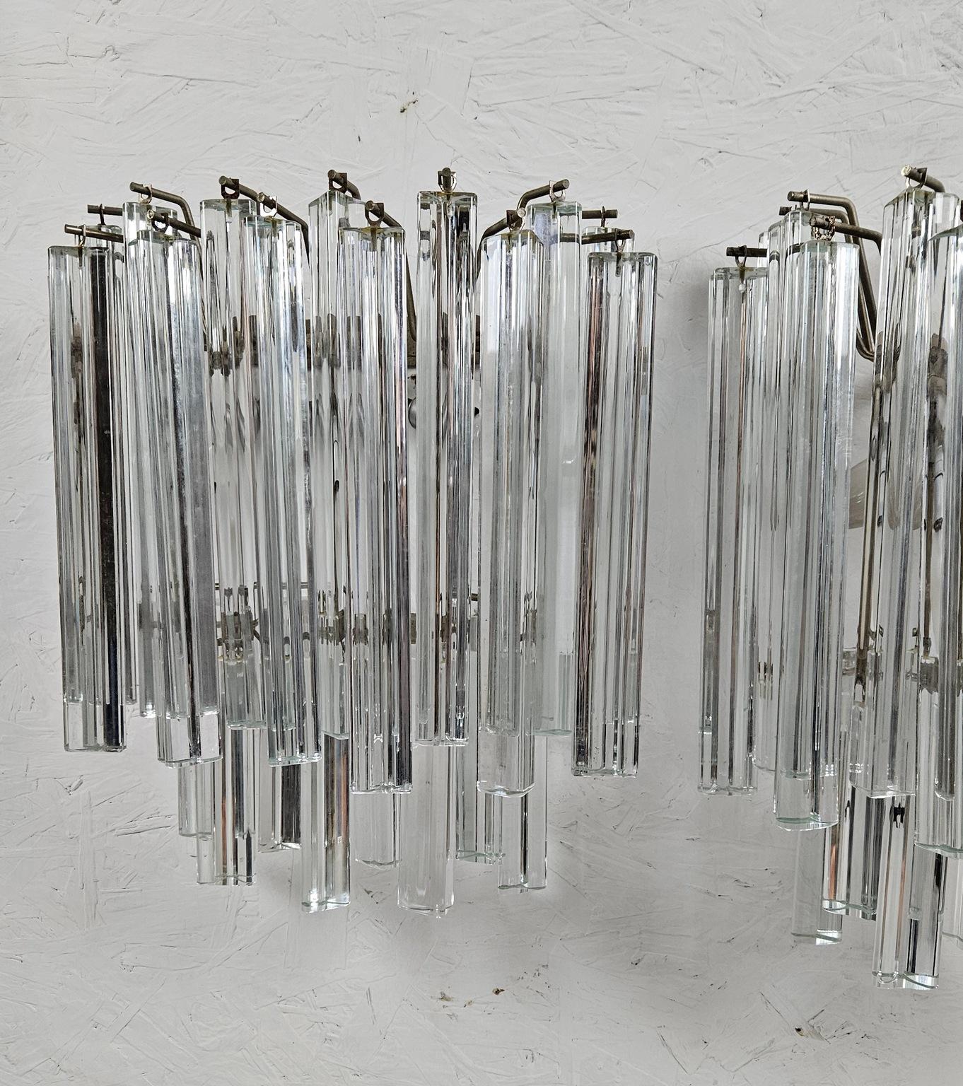 Pareja de apliques Venini de Murano de mediados del siglo XX en venta 5