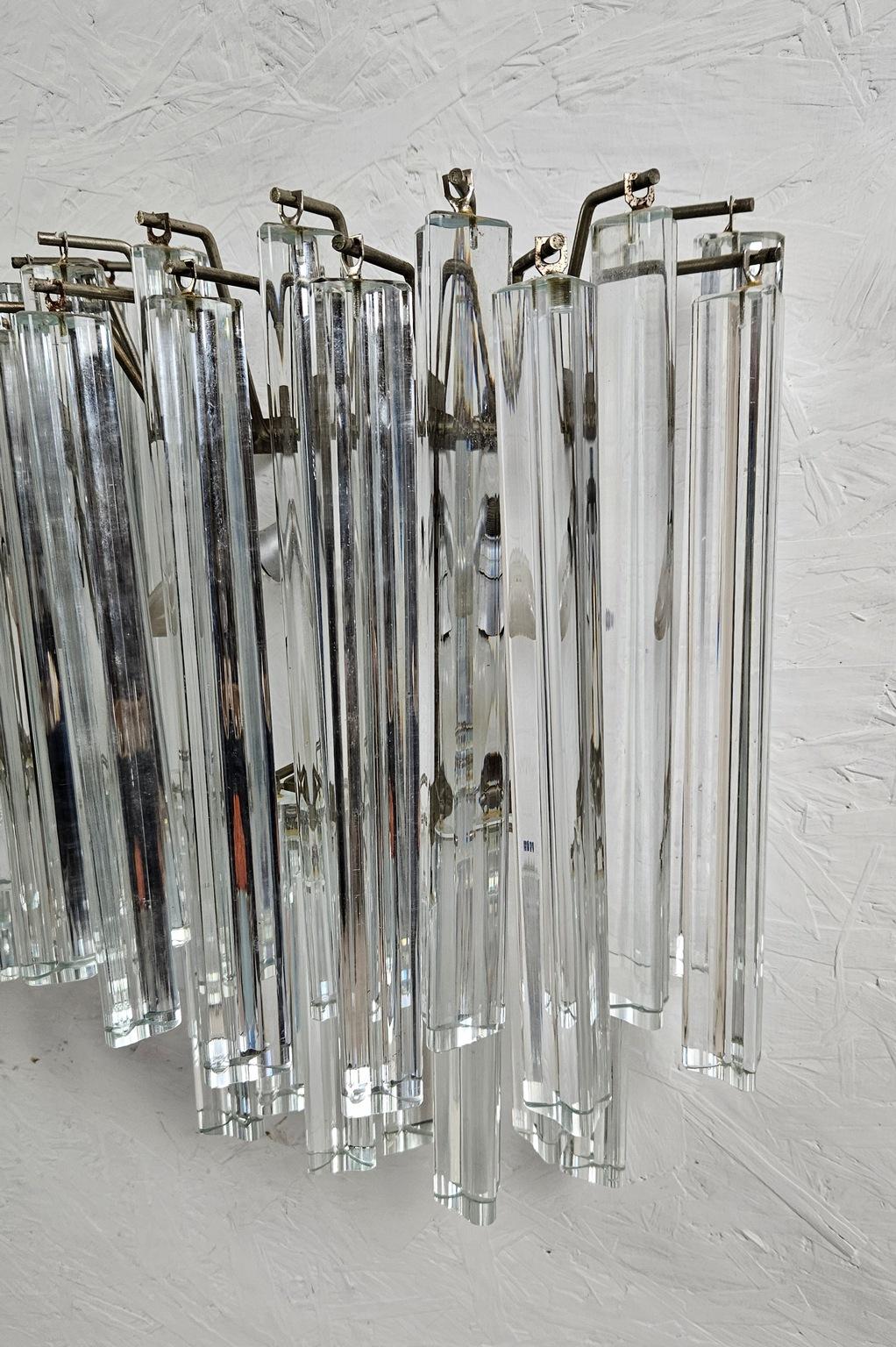 Pareja de apliques Venini de Murano de mediados del siglo XX en venta 6