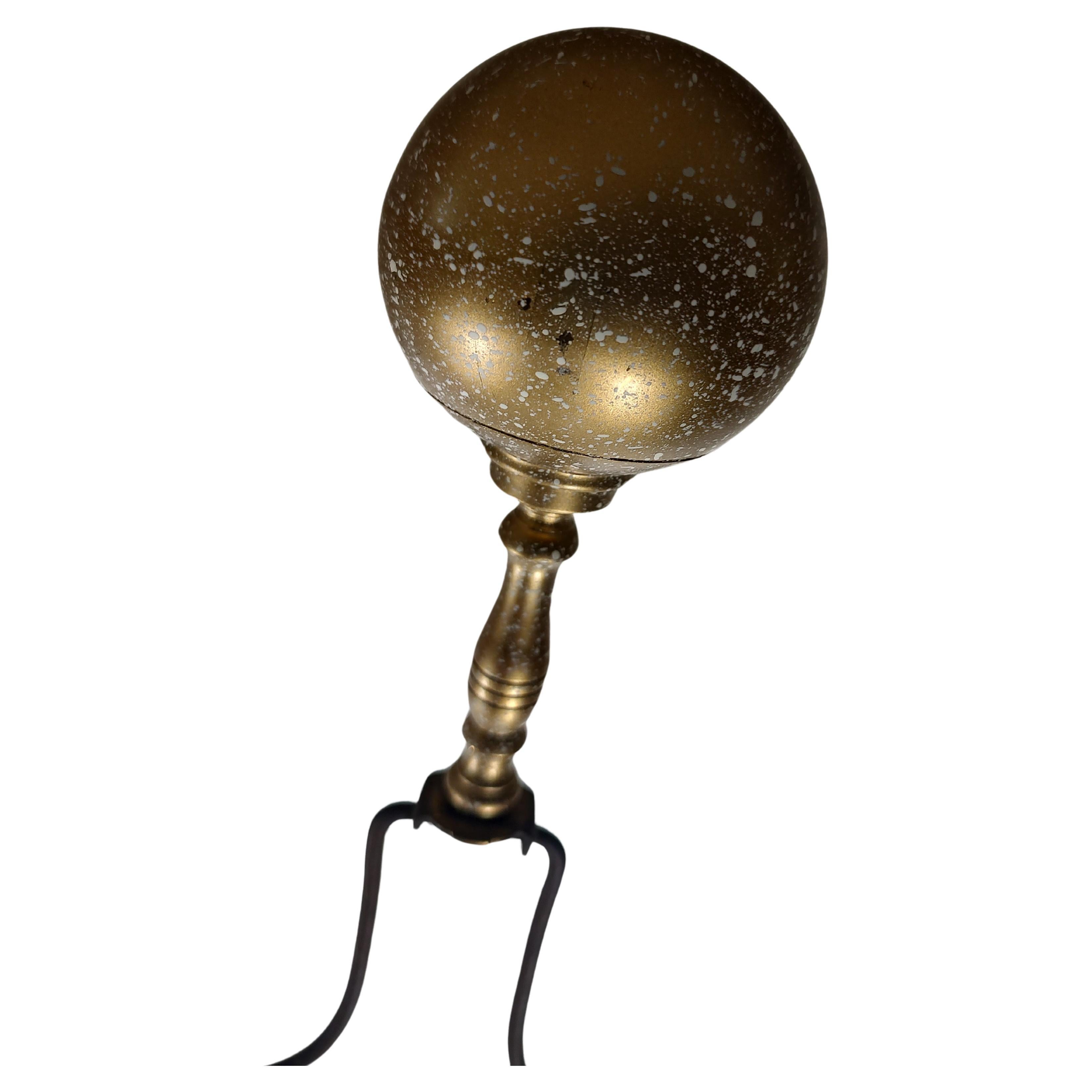 American Mid-Century Modern Pair of Very Large Table Lamps Obelisk with Ball For Sale
