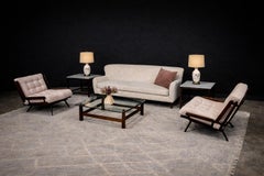 Mid-Century Modern Pair of Vintage Table Lamps with Rose Motif, Unknown, 1960s