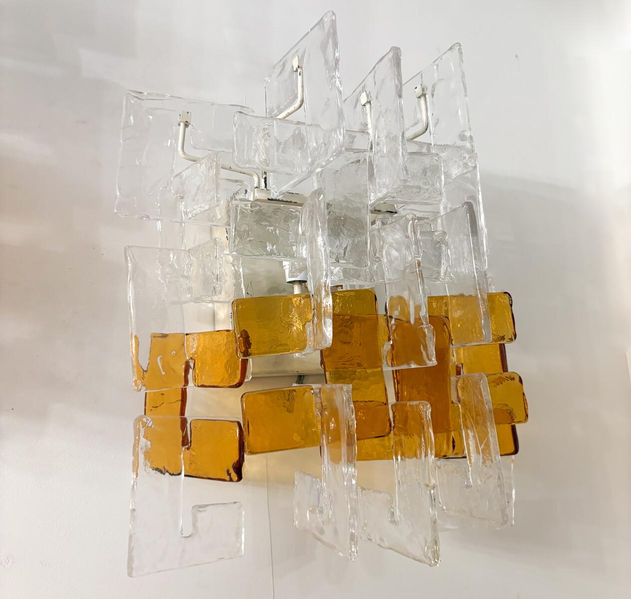 Mid-20th Century Mid-Century Modern Pair of Wall light by Carlo Nason, 1960s For Sale