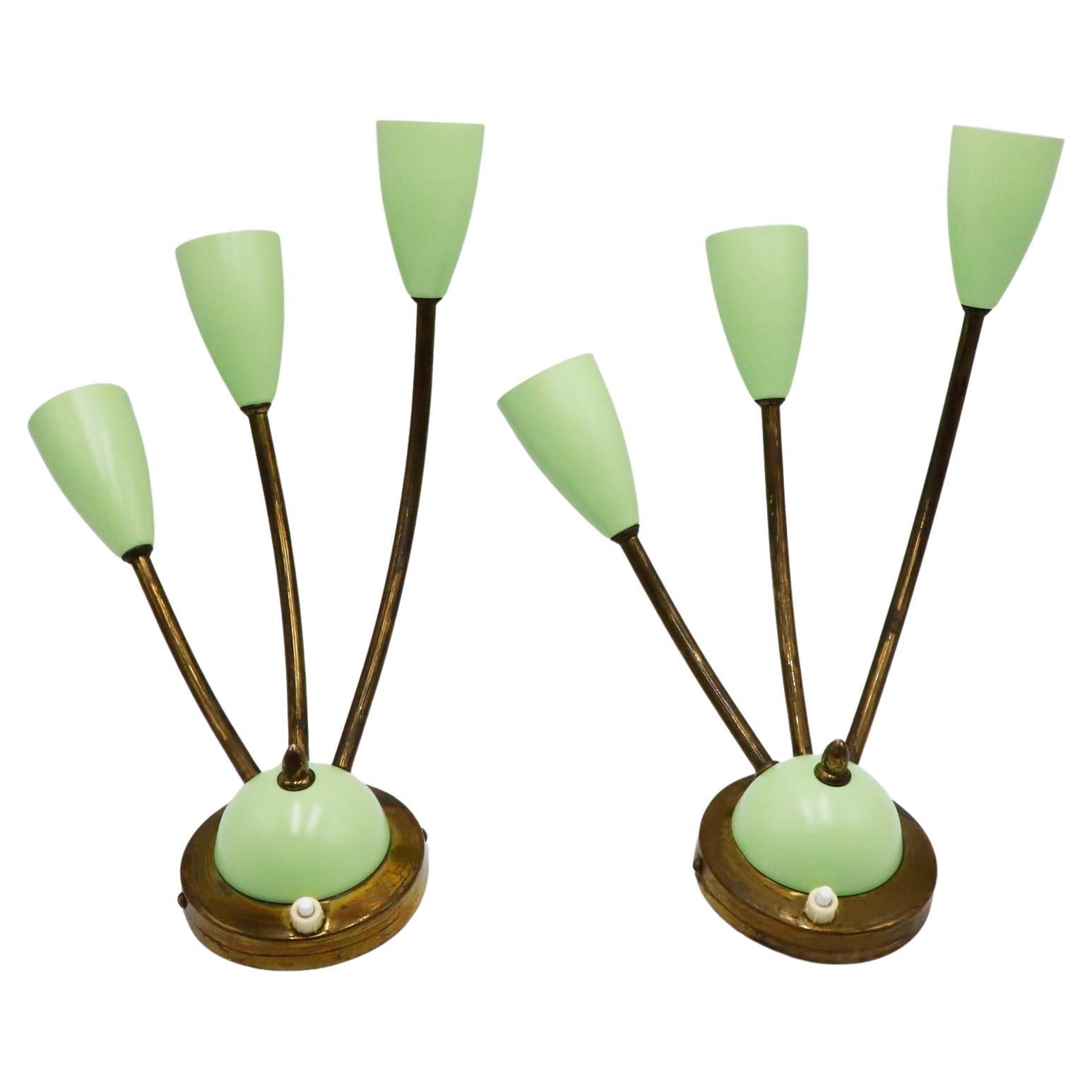 Mid-Century Modern Pair of Wall lights - 1950s Mexico For Sale