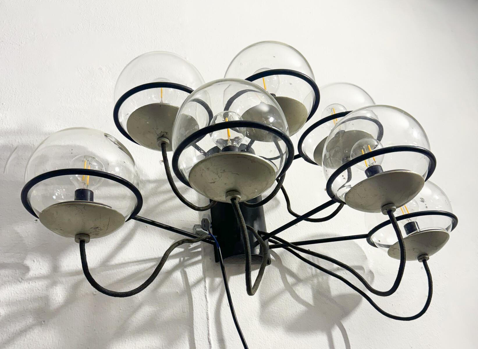 Coppia di appliques moderne di metà secolo Mod. 237/7 di Gino Sarfatti, 1960
