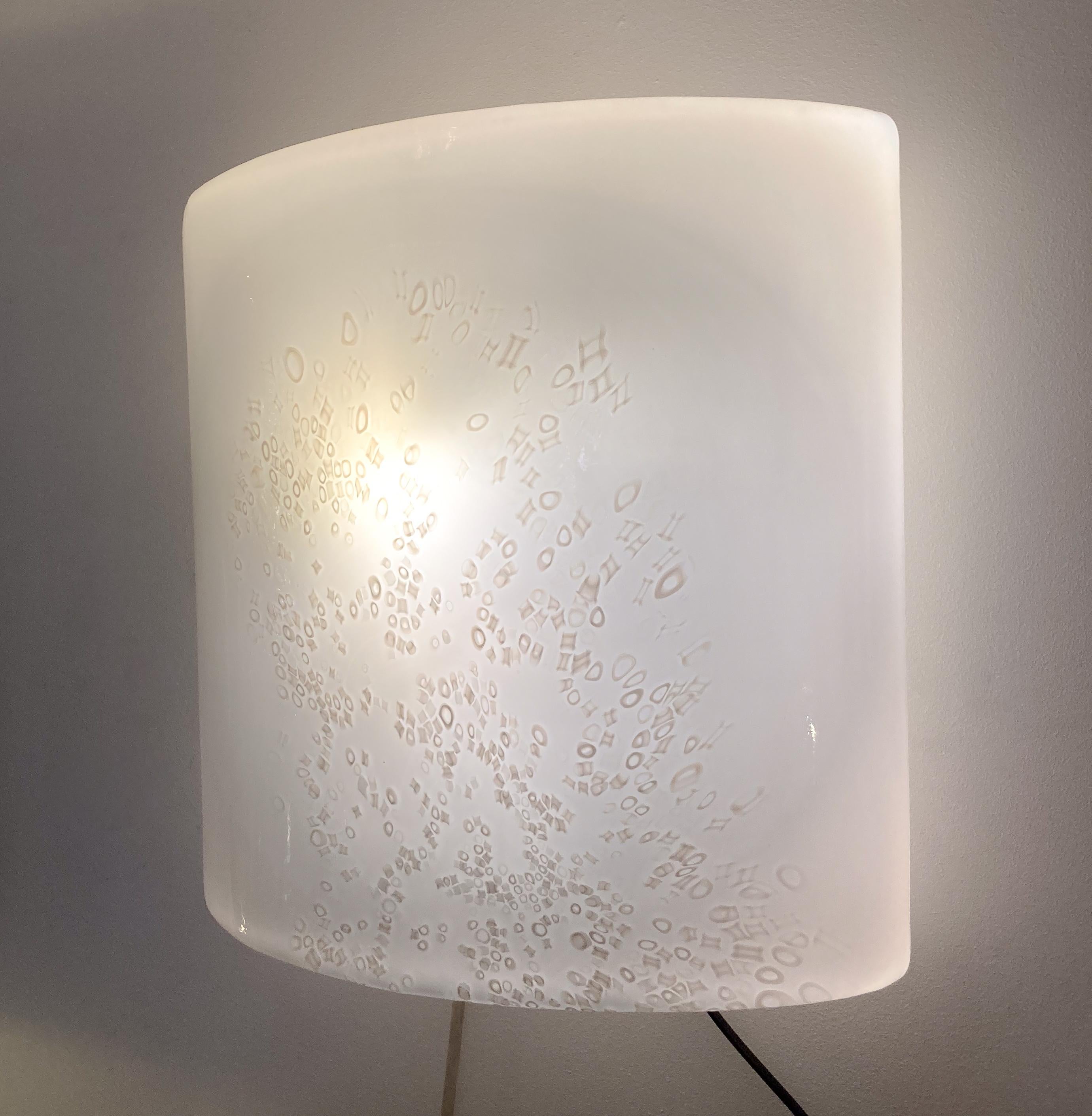 Modernes Wandleuchterpaar aus der Mitte des Jahrhunderts von Rosanna Toso für Leucose, Italien, 1972 (Italienisch) im Angebot