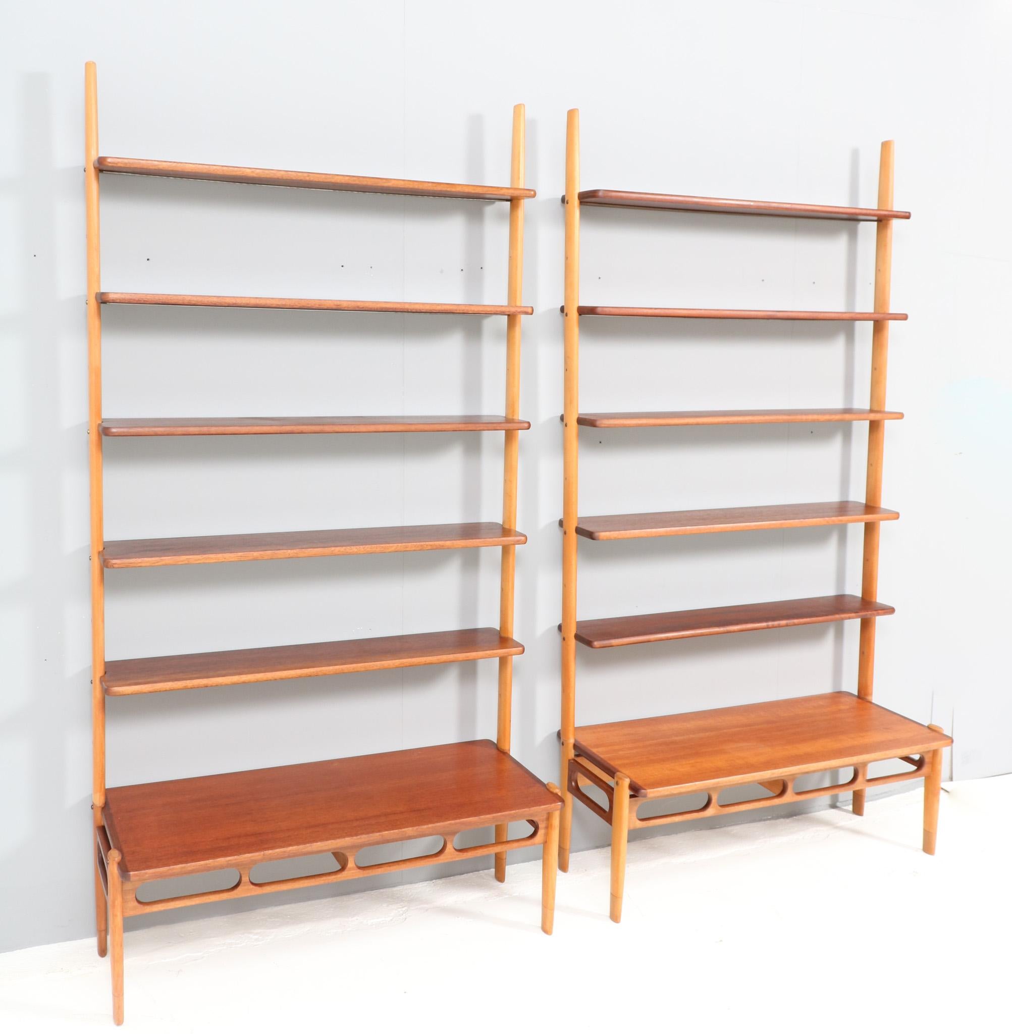 Mid-20th Century Mid-Century Modern Pair of Wall Units by William Watting for Scanflex, 1960s For Sale