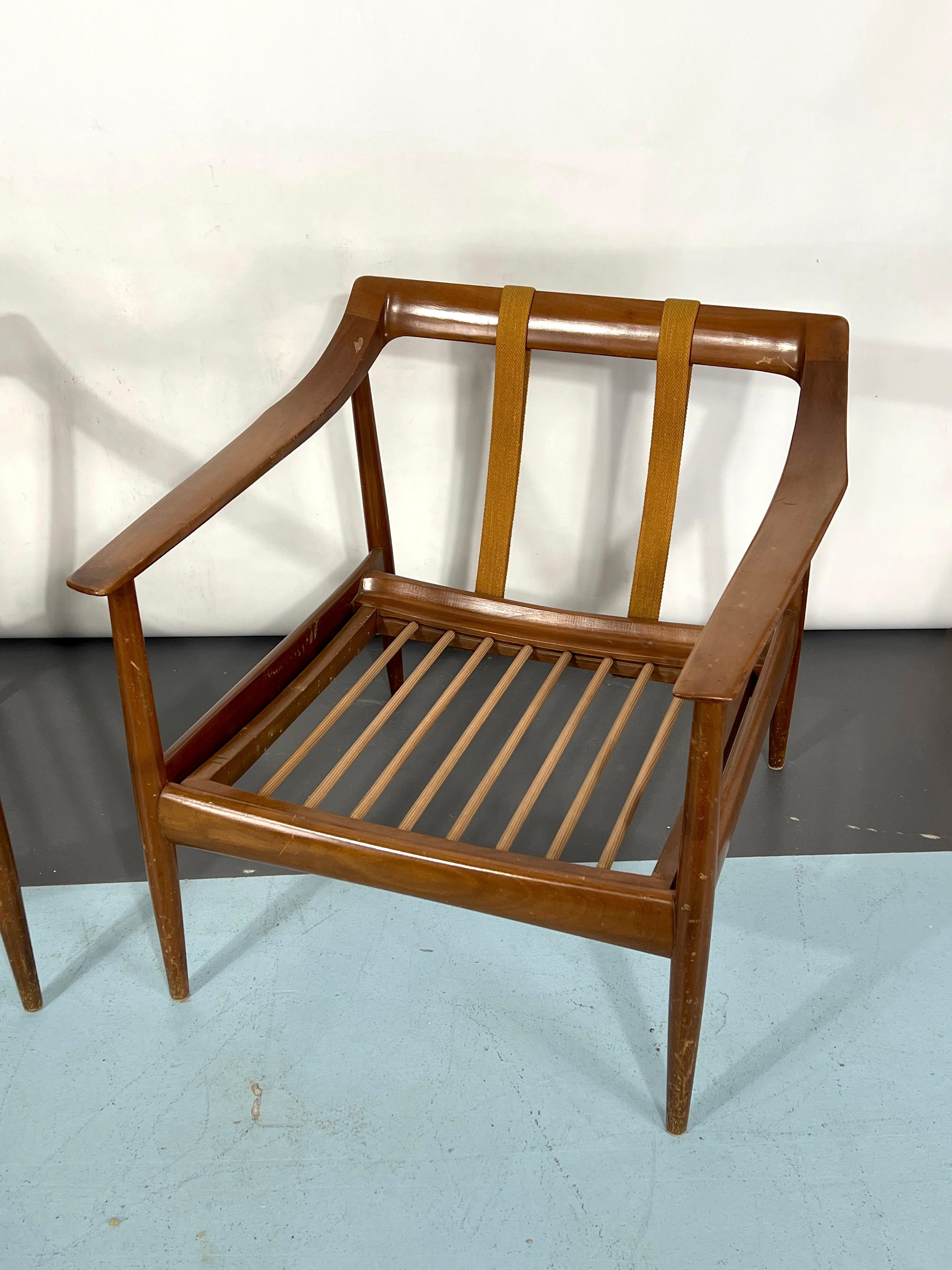 Paire de fauteuils Walter Knoll modernes du milieu du siècle dernier, modèle 550 des années 50 en vente 12
